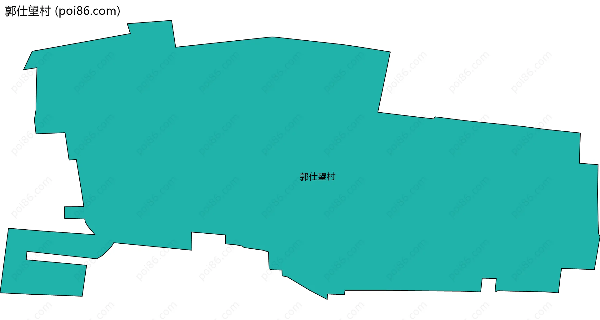 郭仕望村边界地图