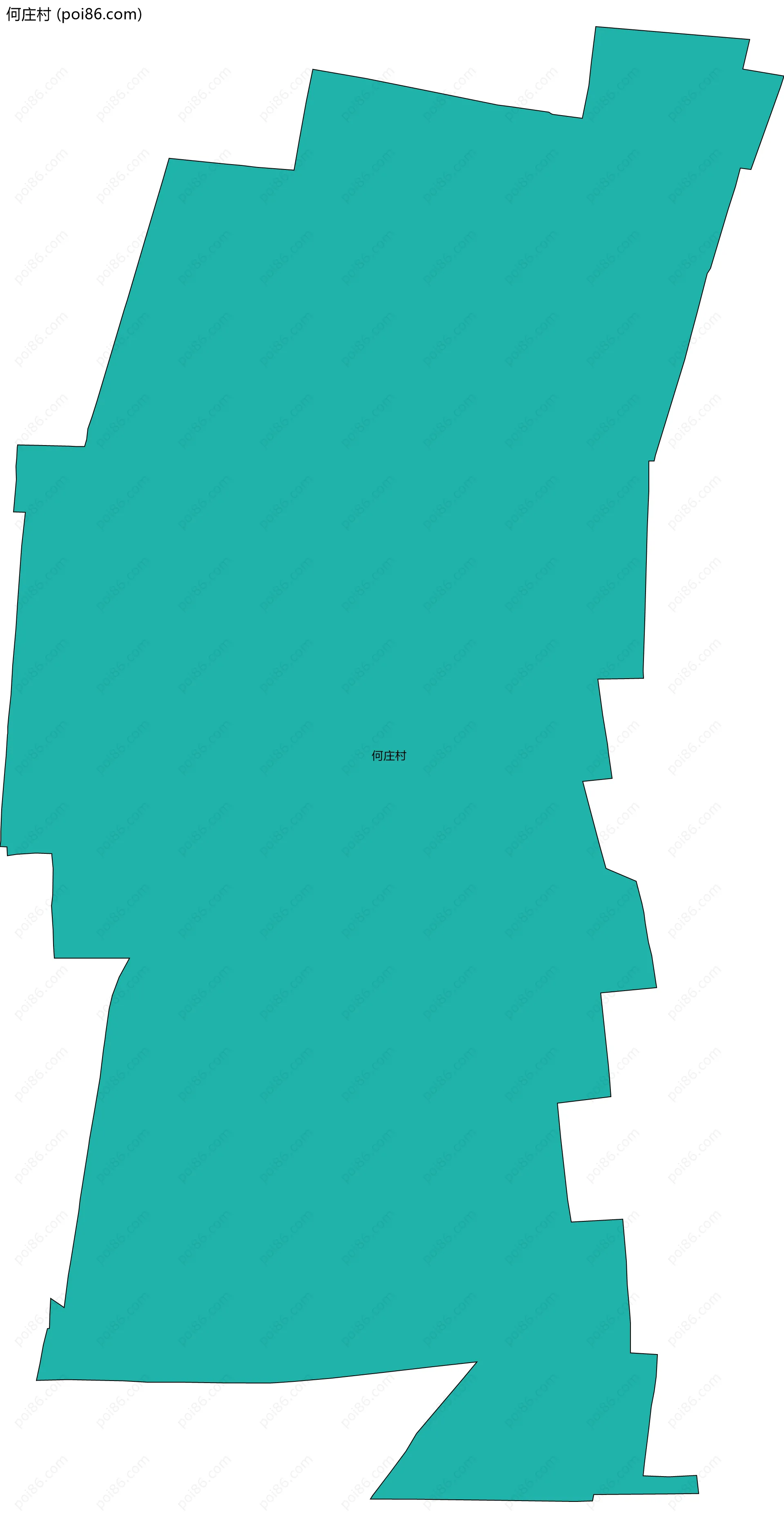 何庄村边界地图