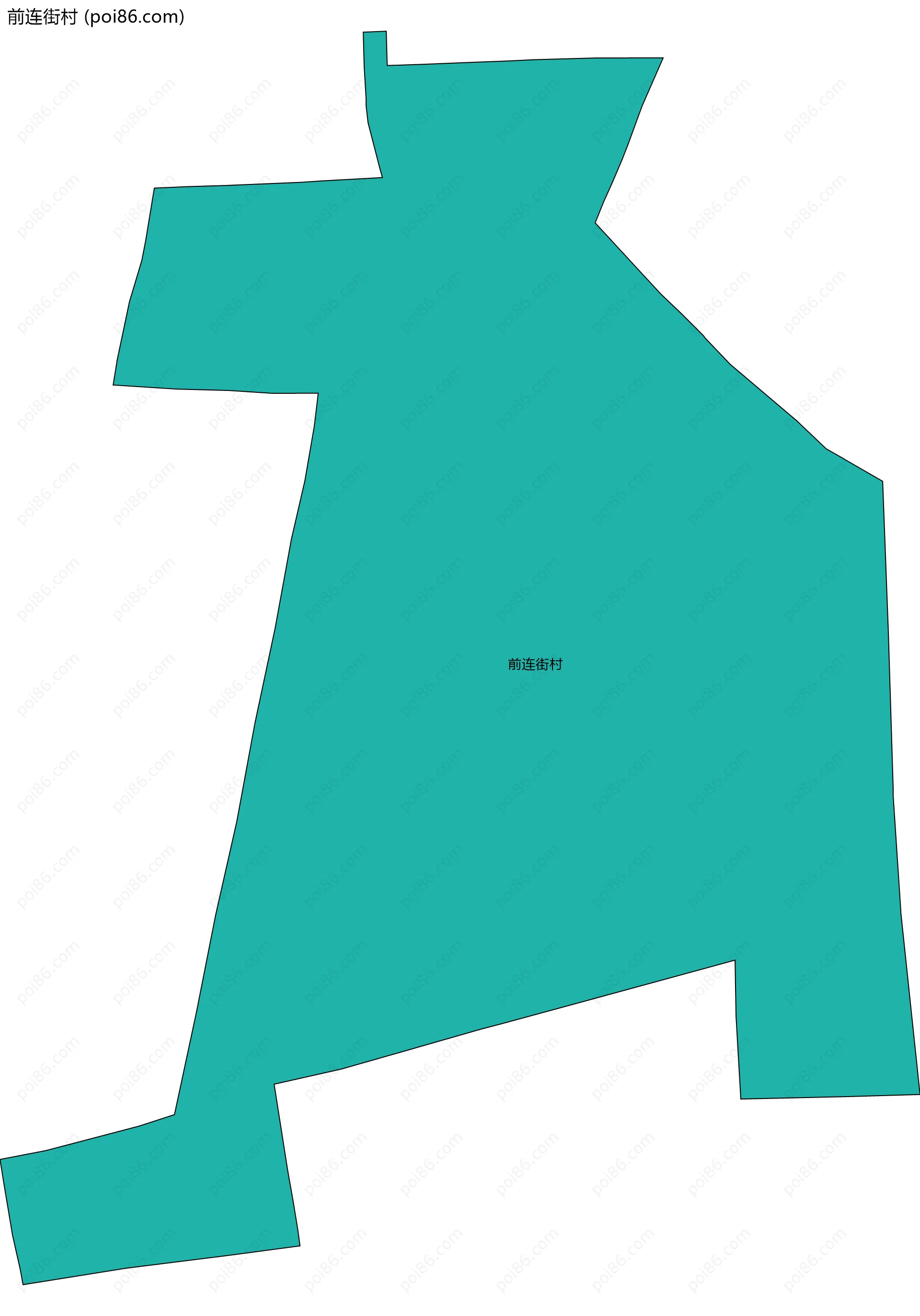 前连街村边界地图