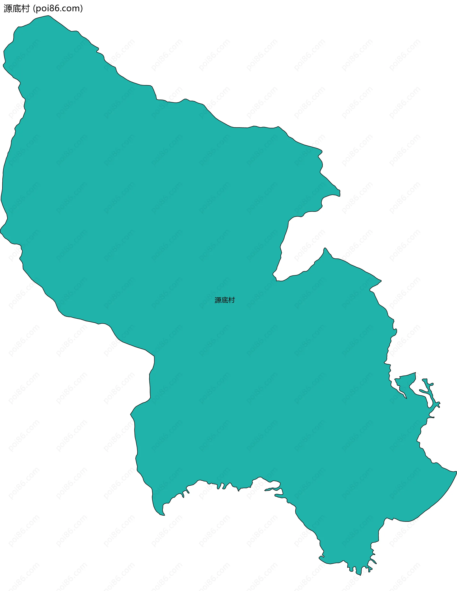 源底村边界地图