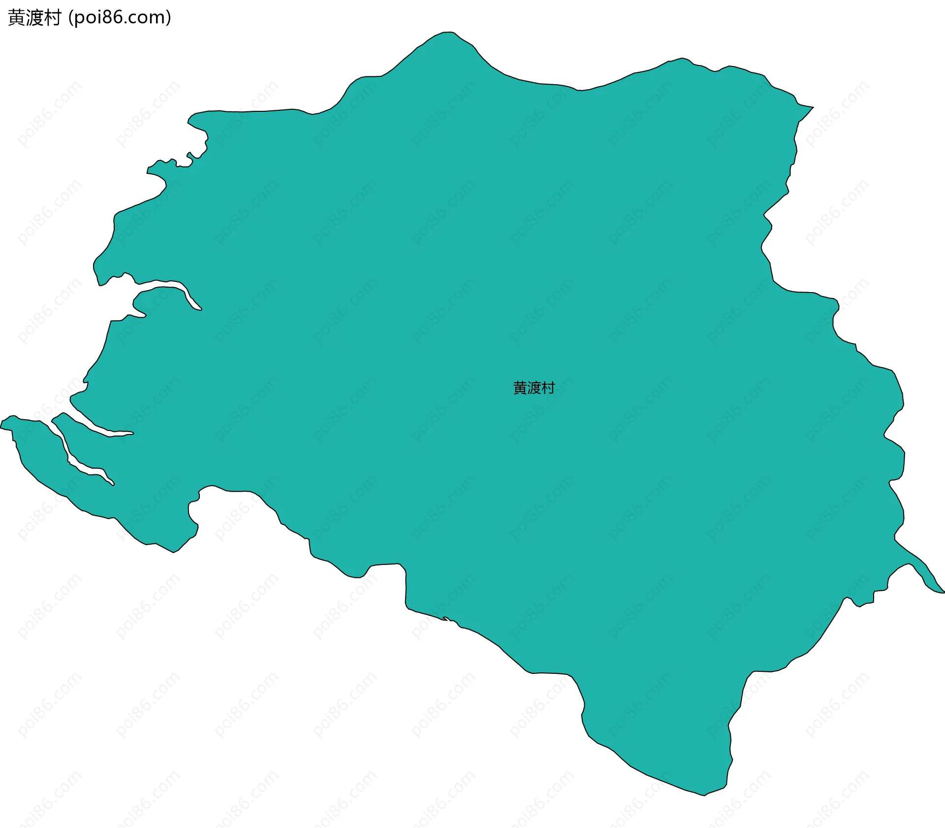 黄渡村边界地图