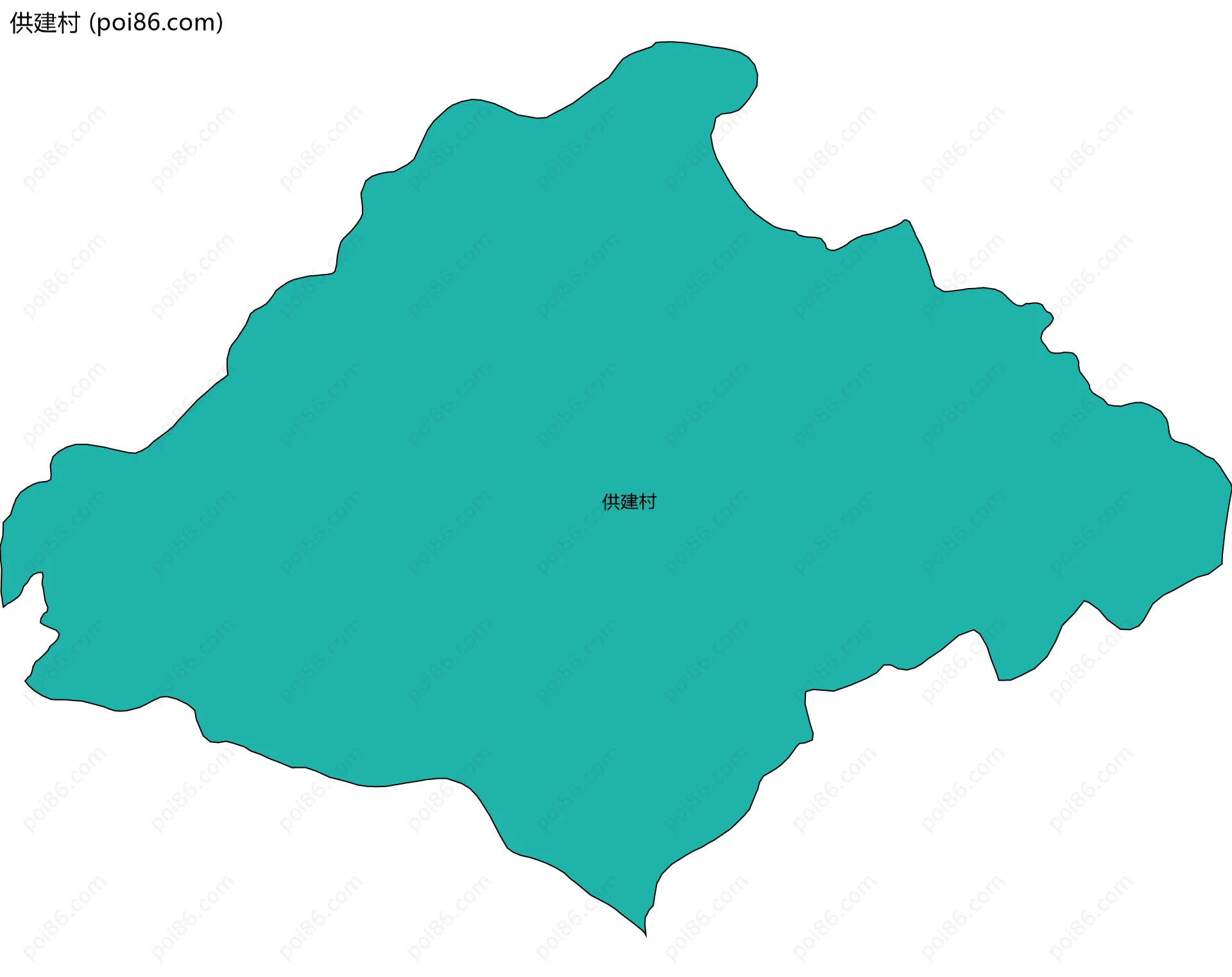 供建村边界地图