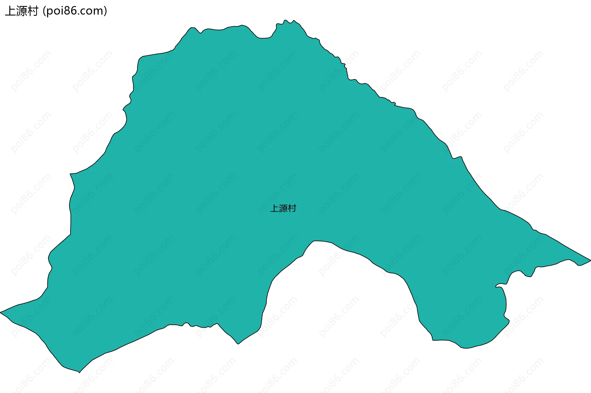 上源村边界地图