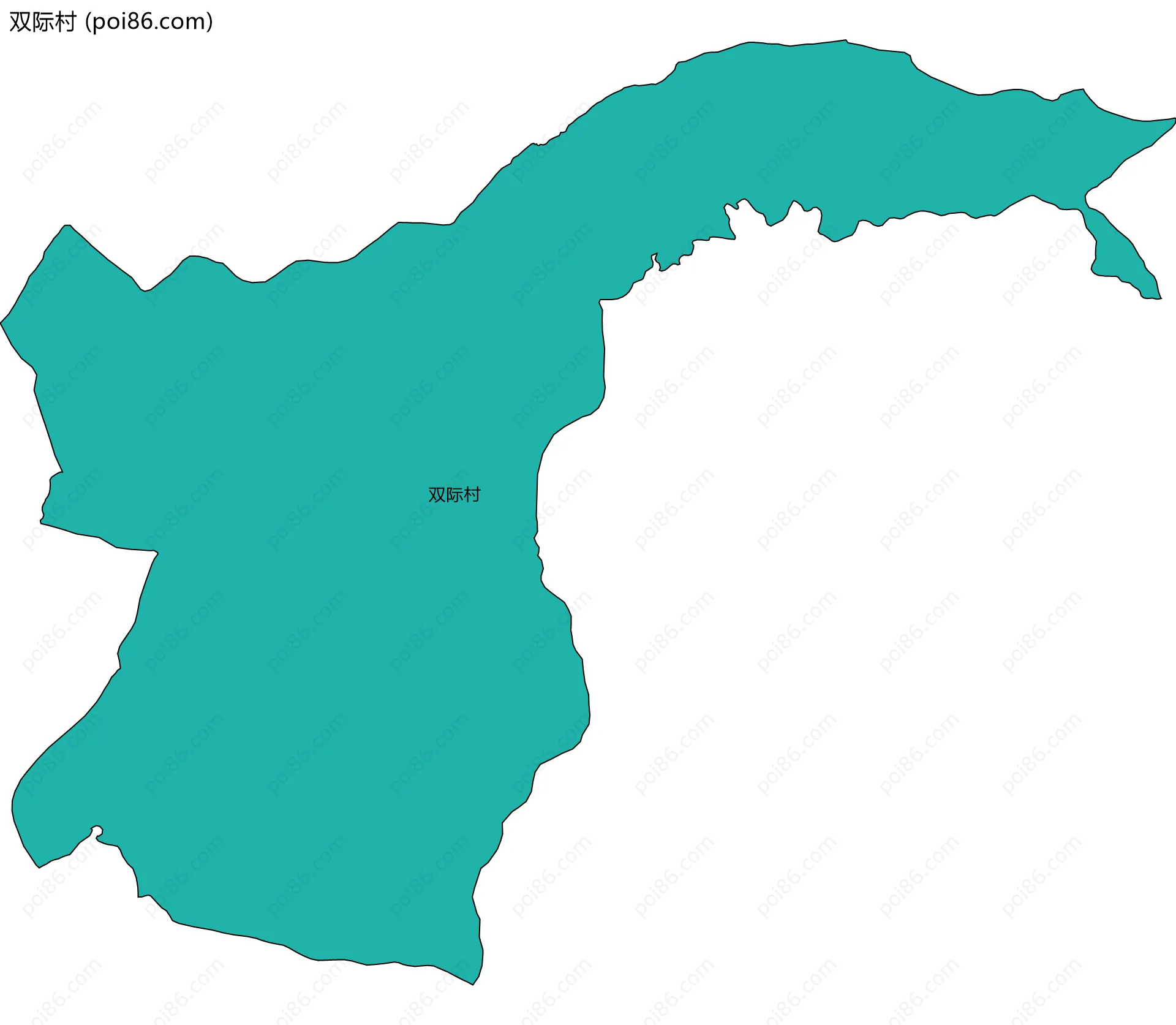 双际村边界地图