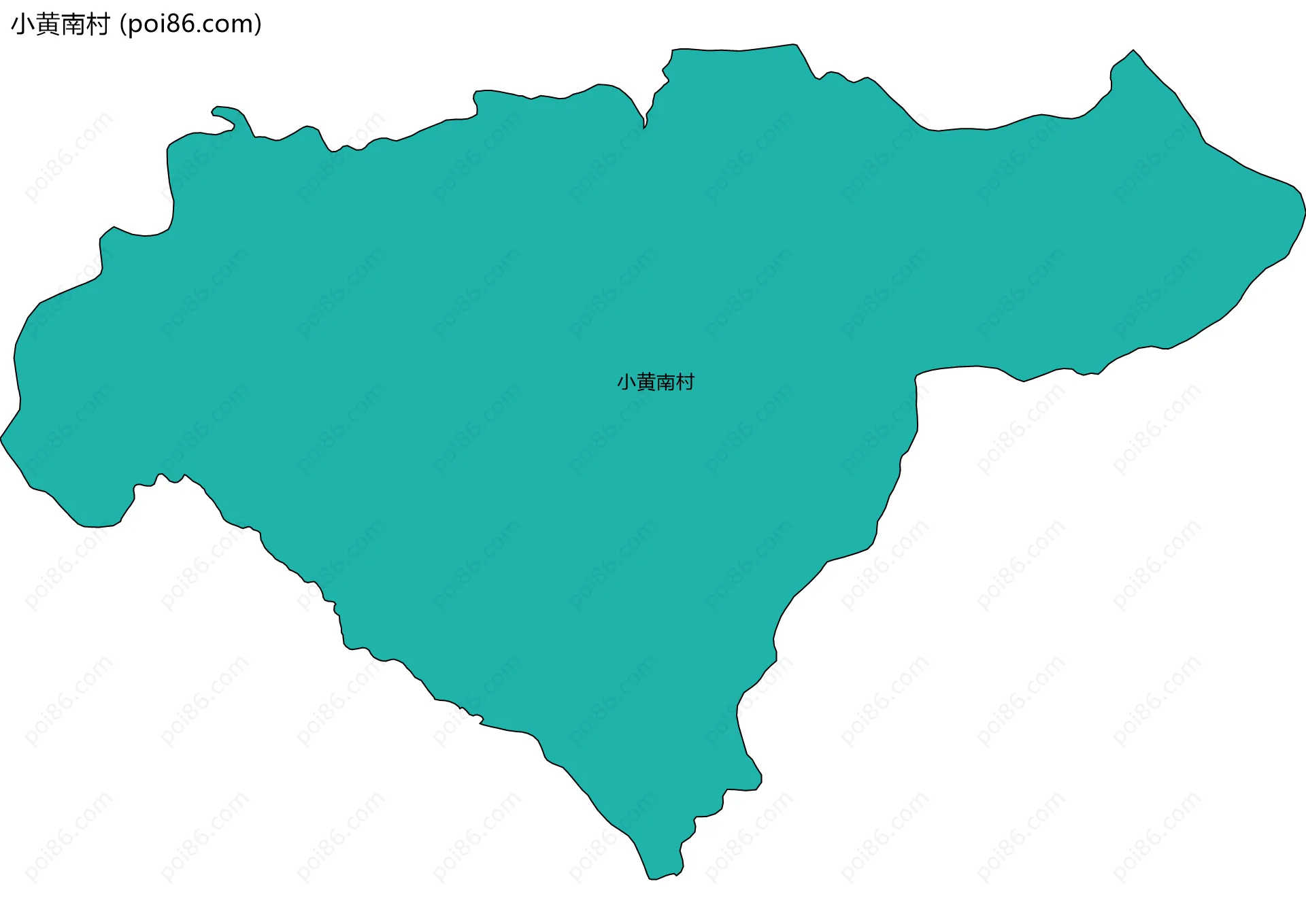 小黄南村边界地图