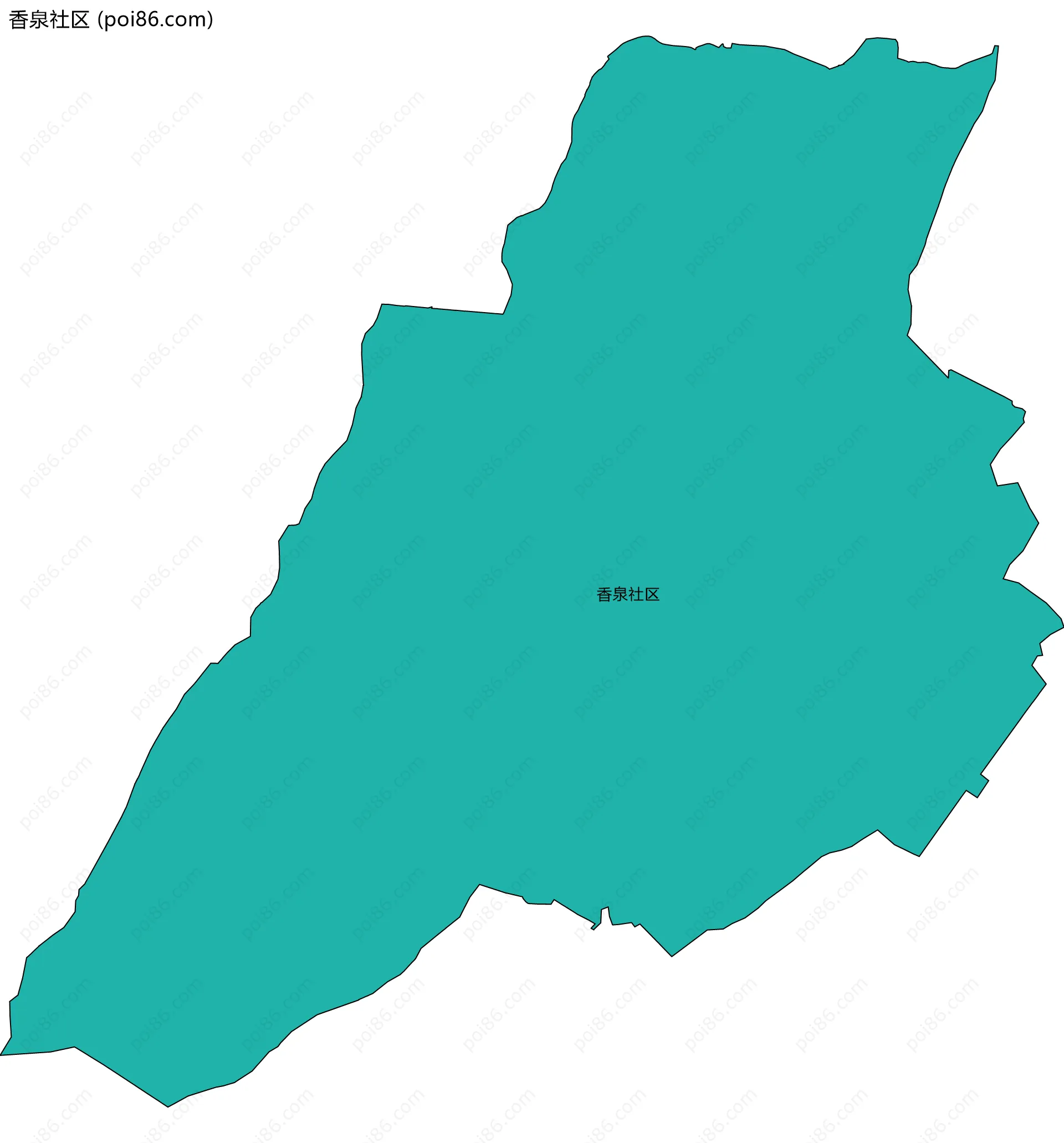 香泉社区边界地图