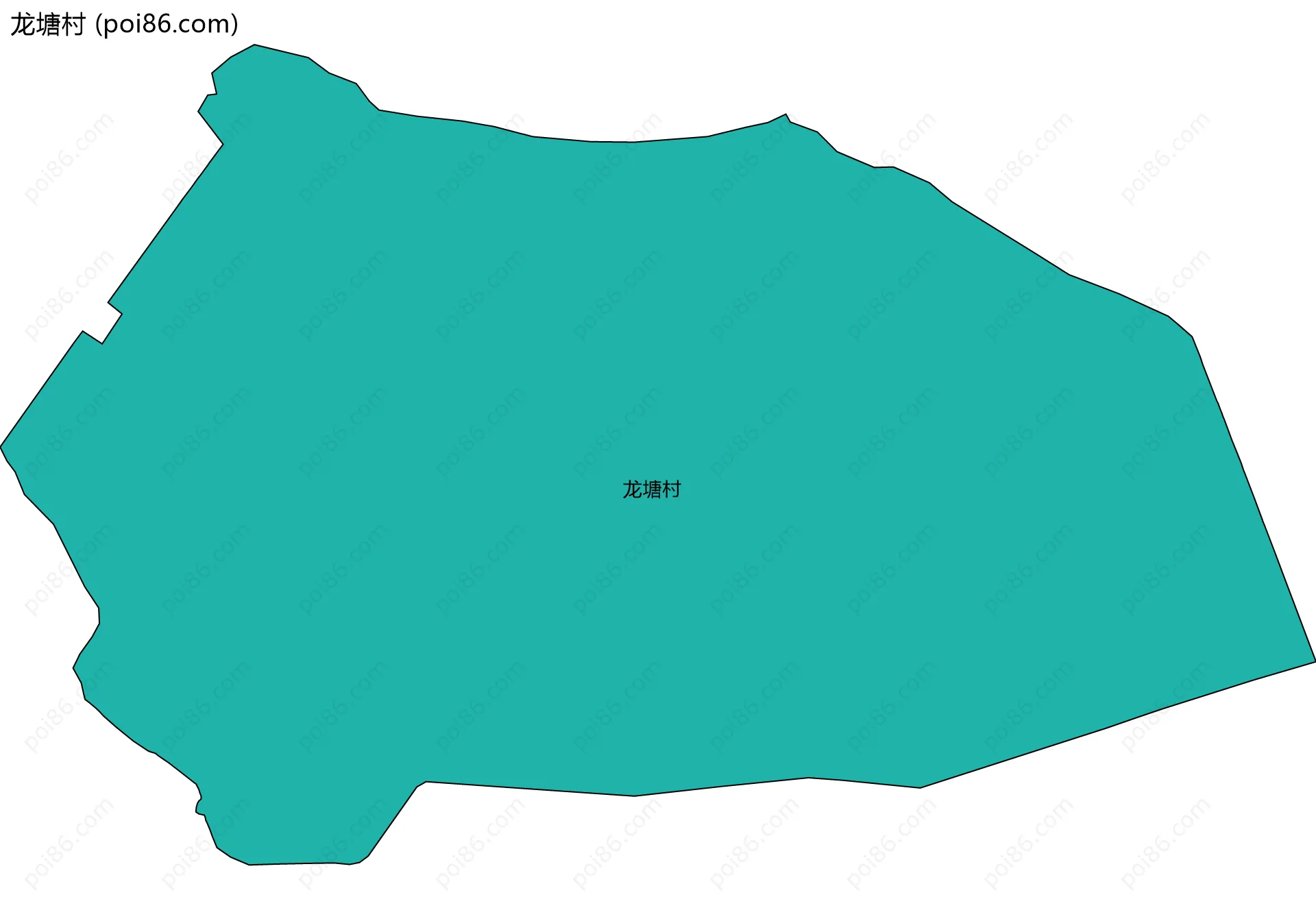 龙塘村边界地图