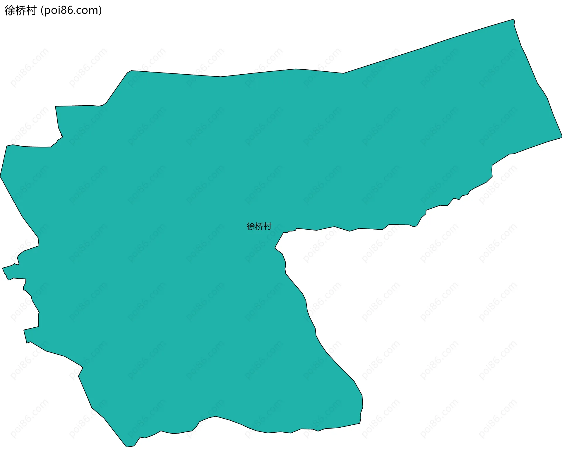徐桥村边界地图