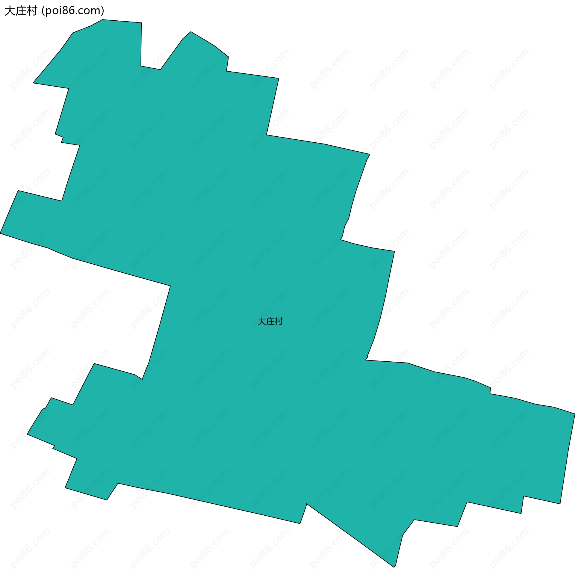 大庄村边界地图