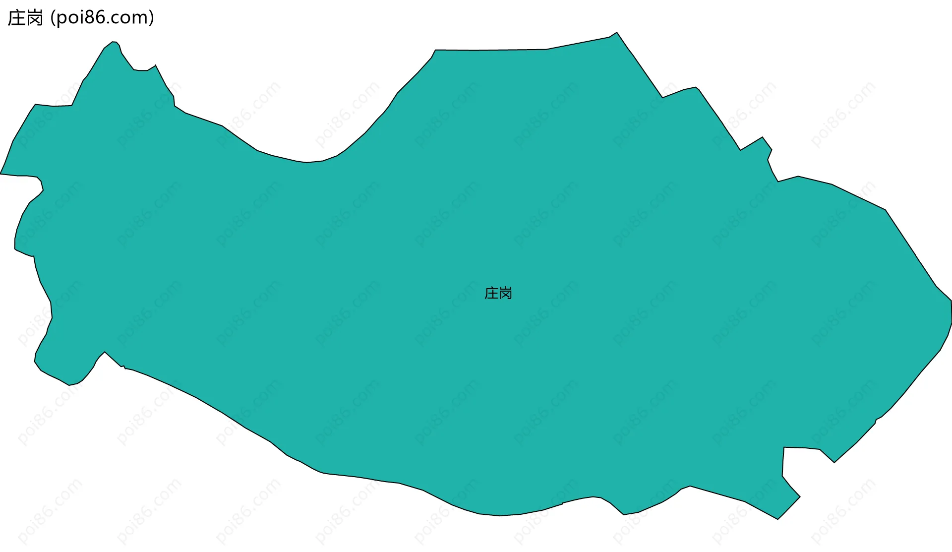 庄岗边界地图