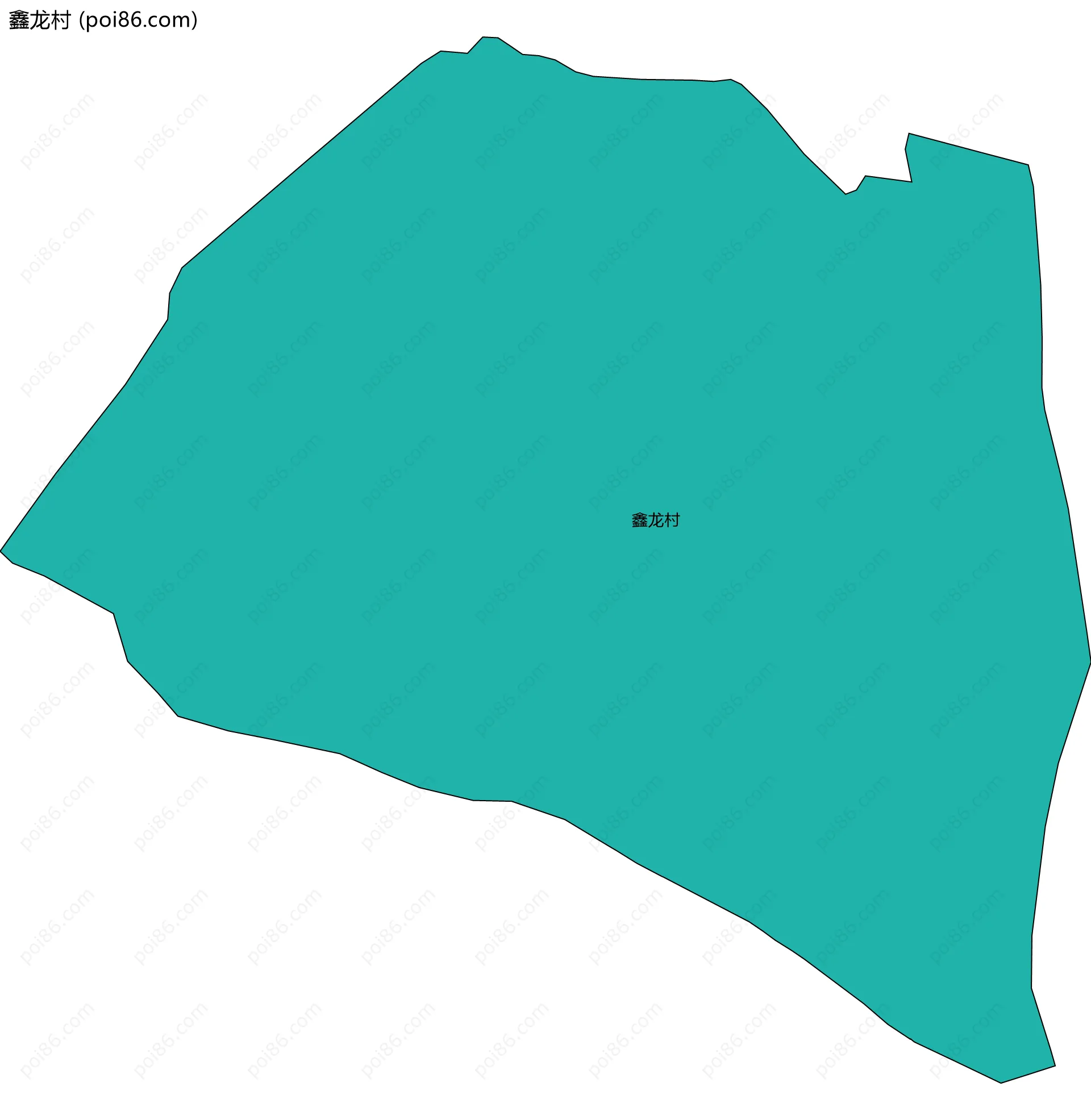 鑫龙村边界地图