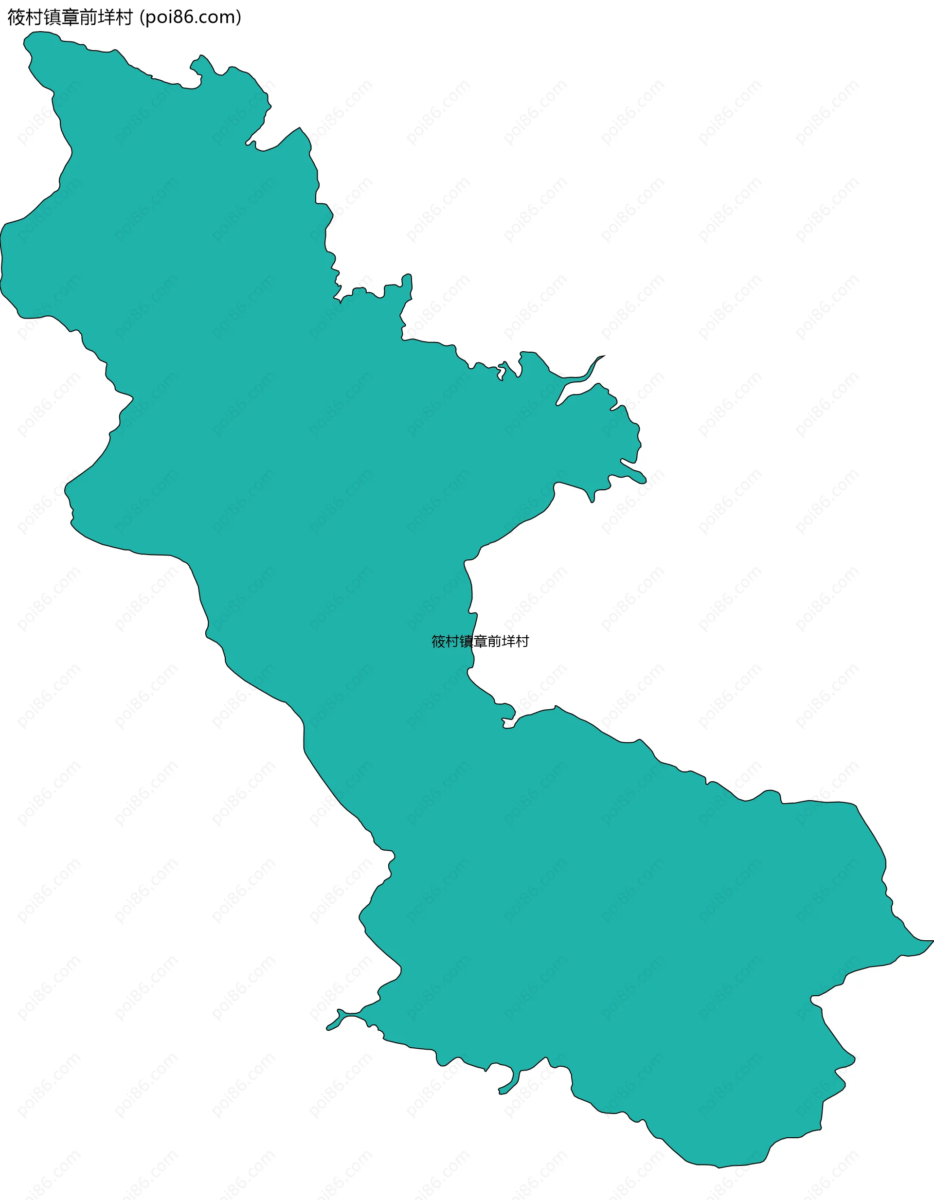 筱村镇章前垟村边界地图