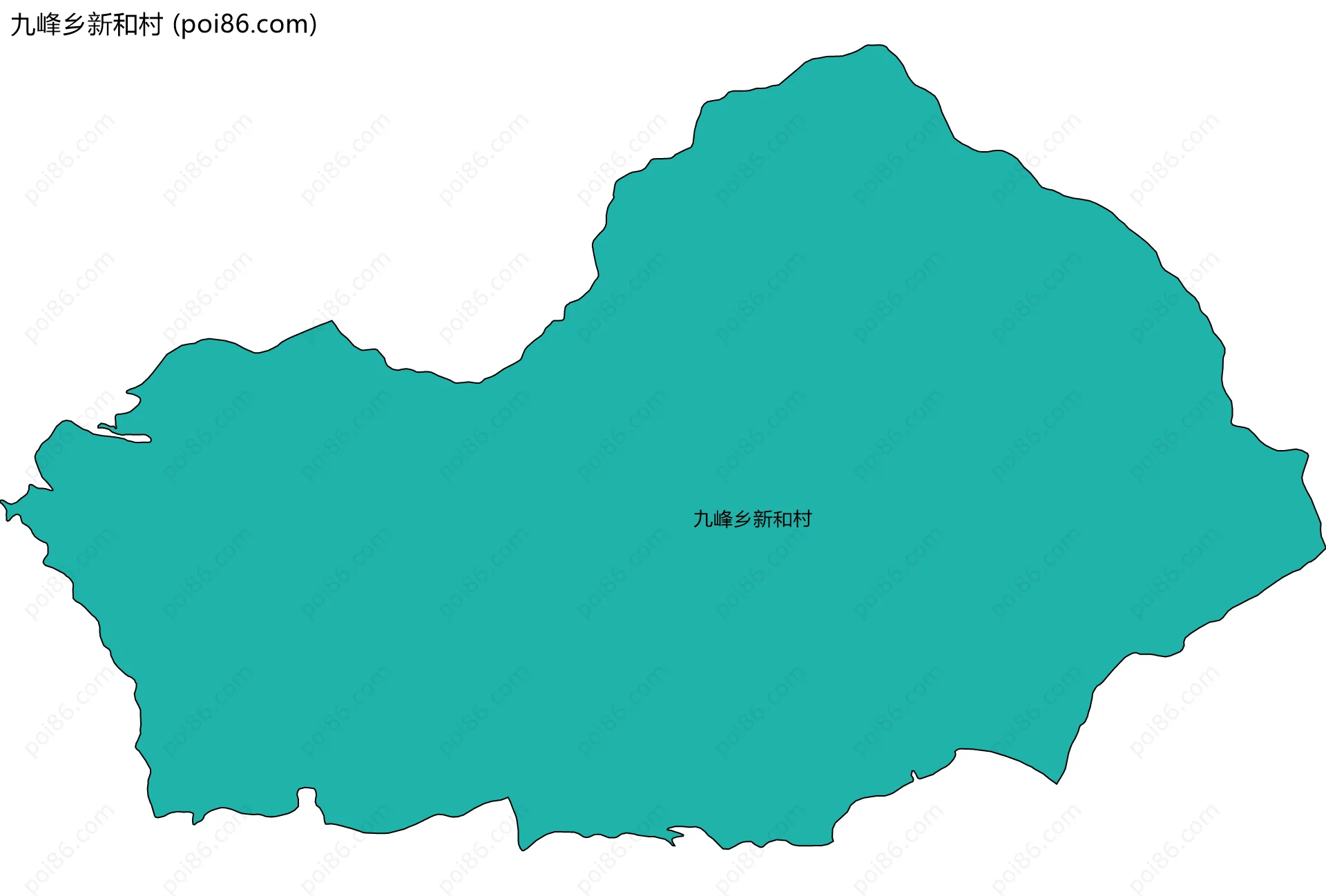 九峰乡新和村边界地图