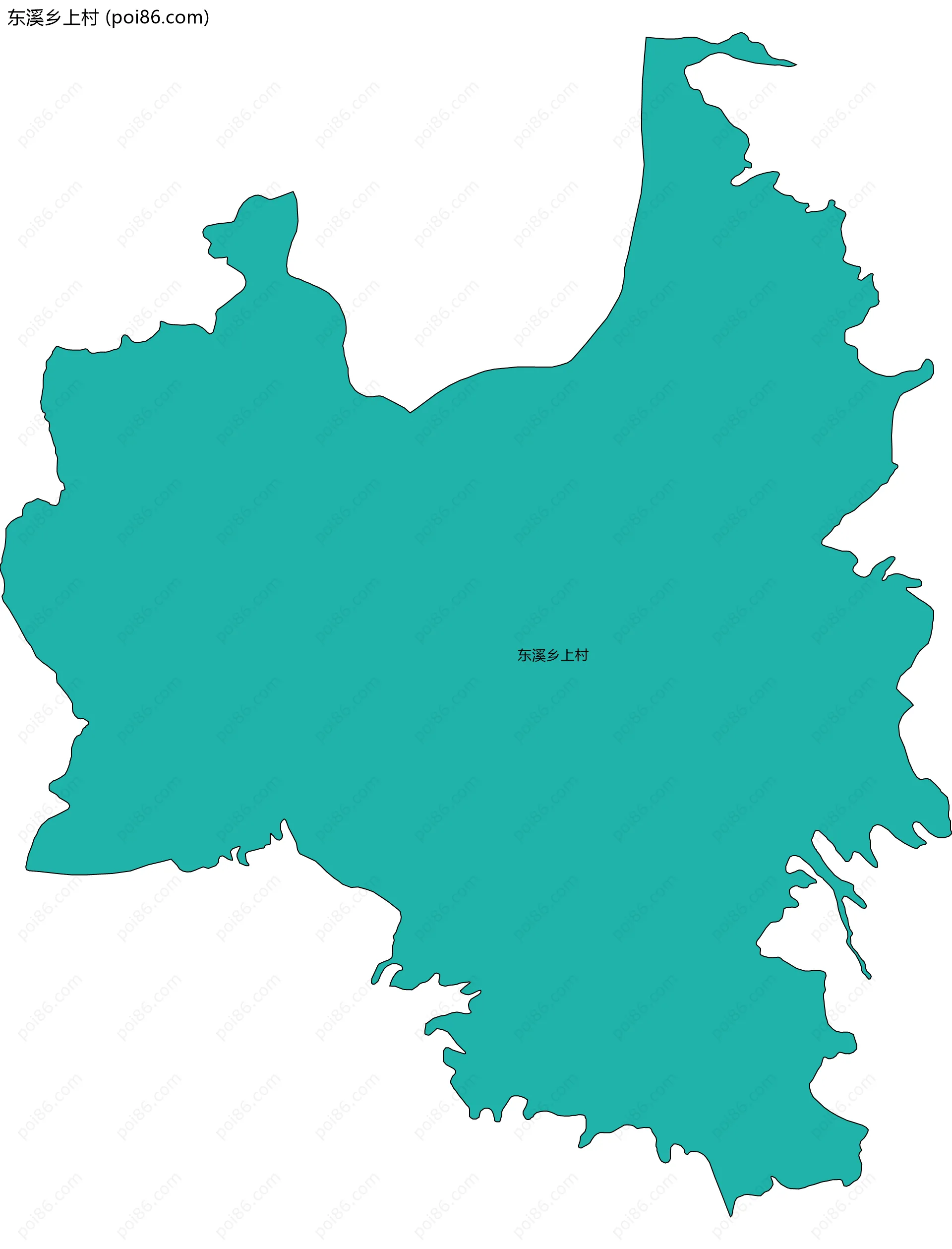 东溪乡上村边界地图