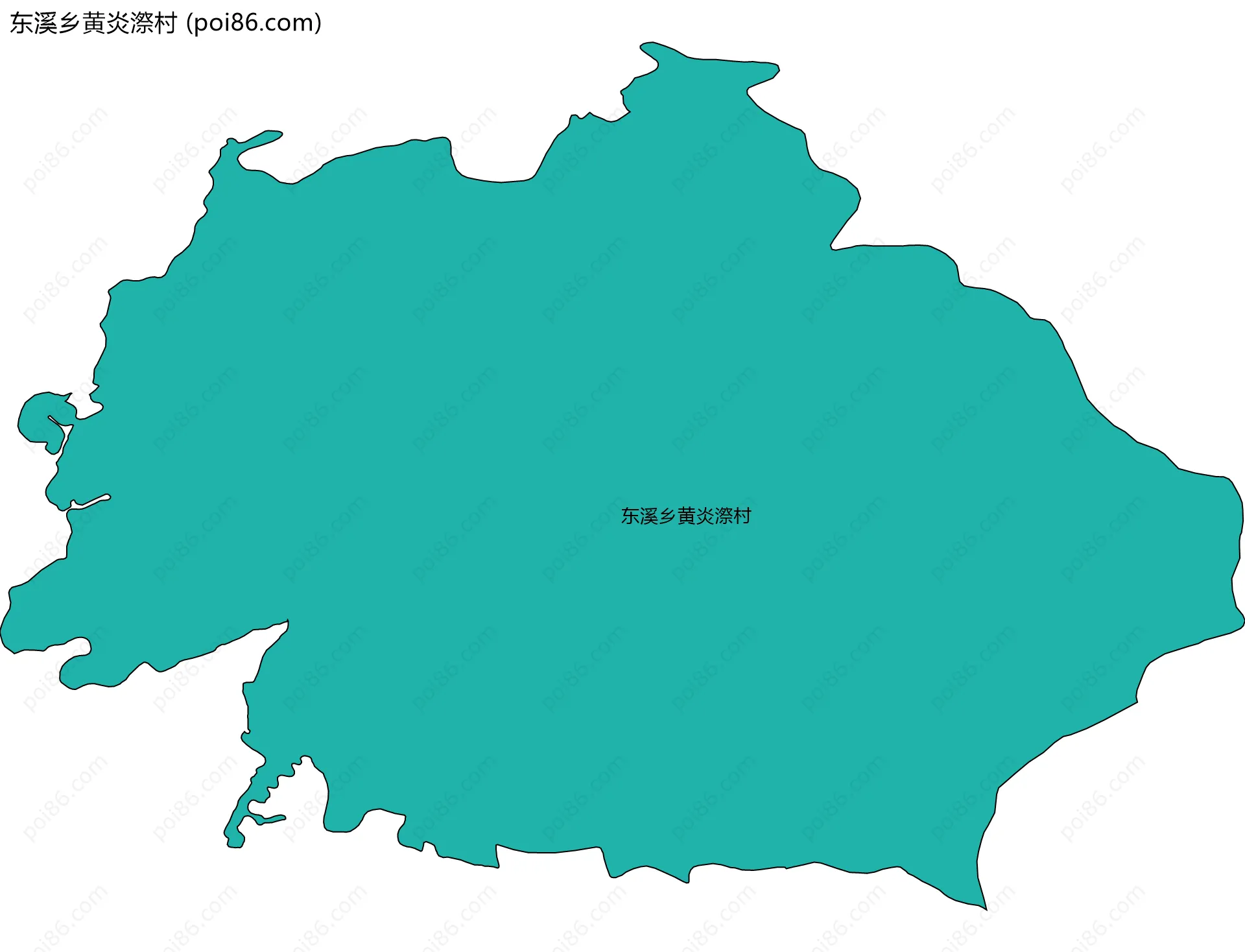 东溪乡黄炎漈村边界地图