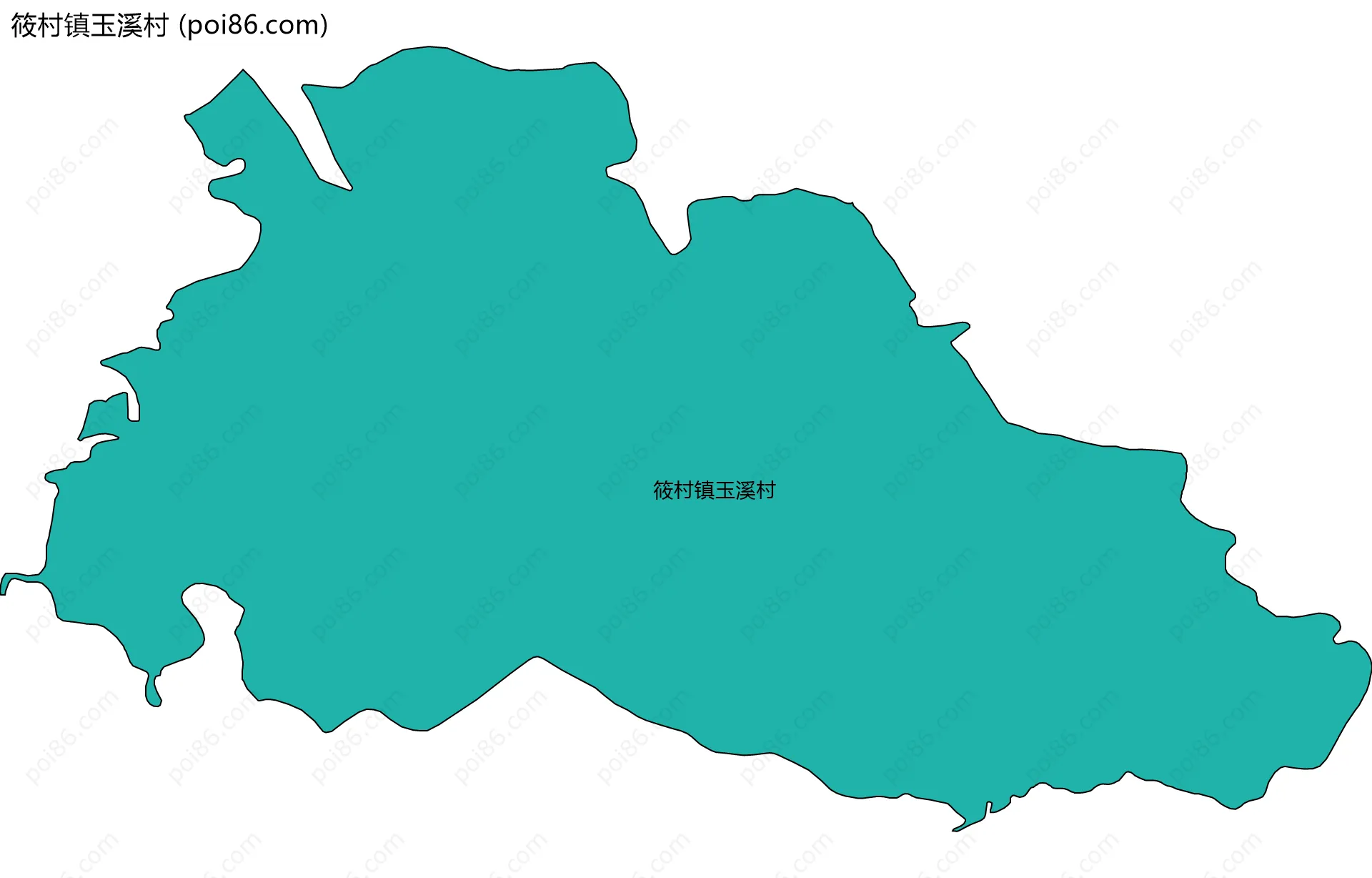 筱村镇玉溪村边界地图