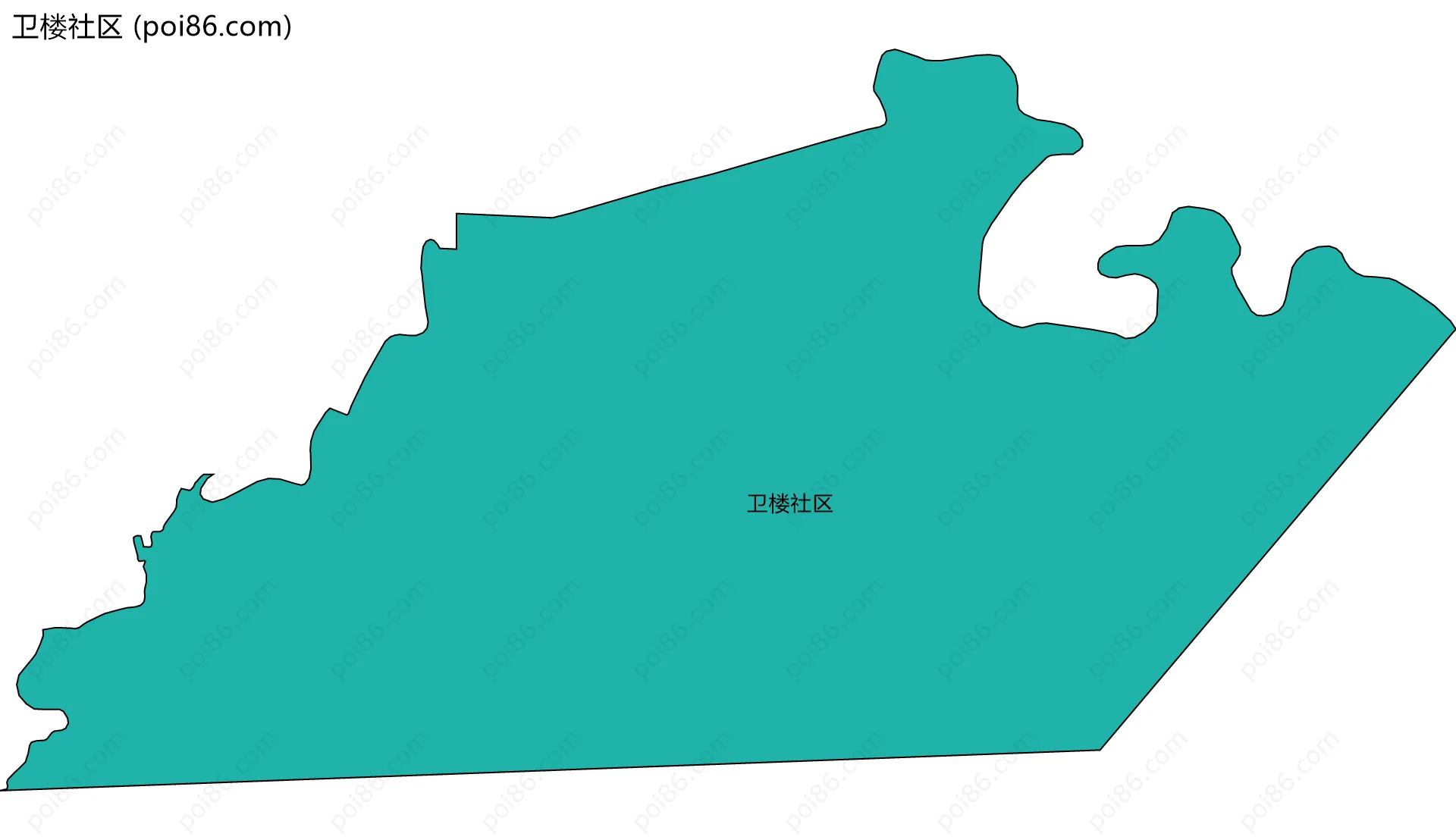 卫楼社区边界地图