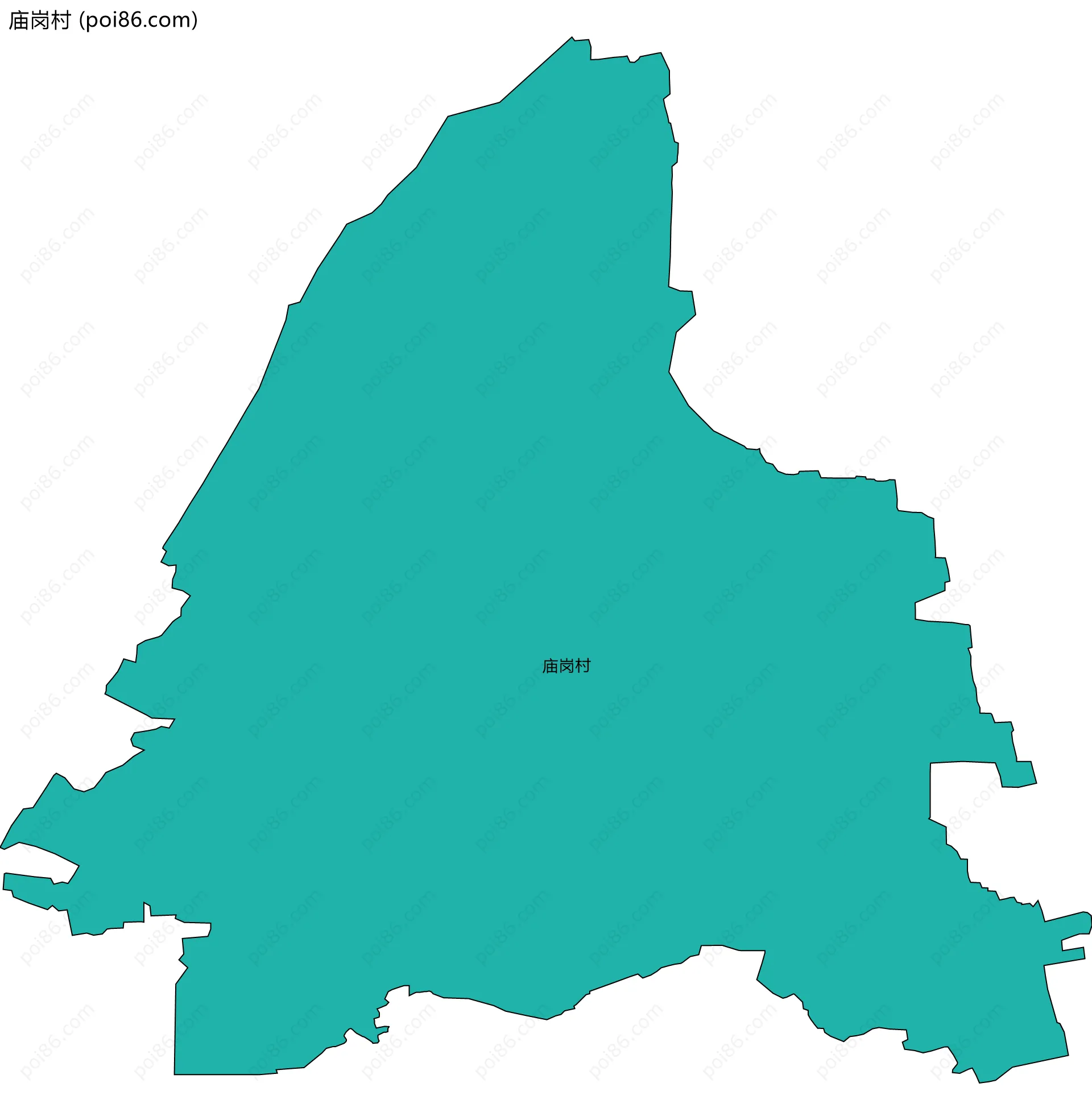 庙岗村边界地图