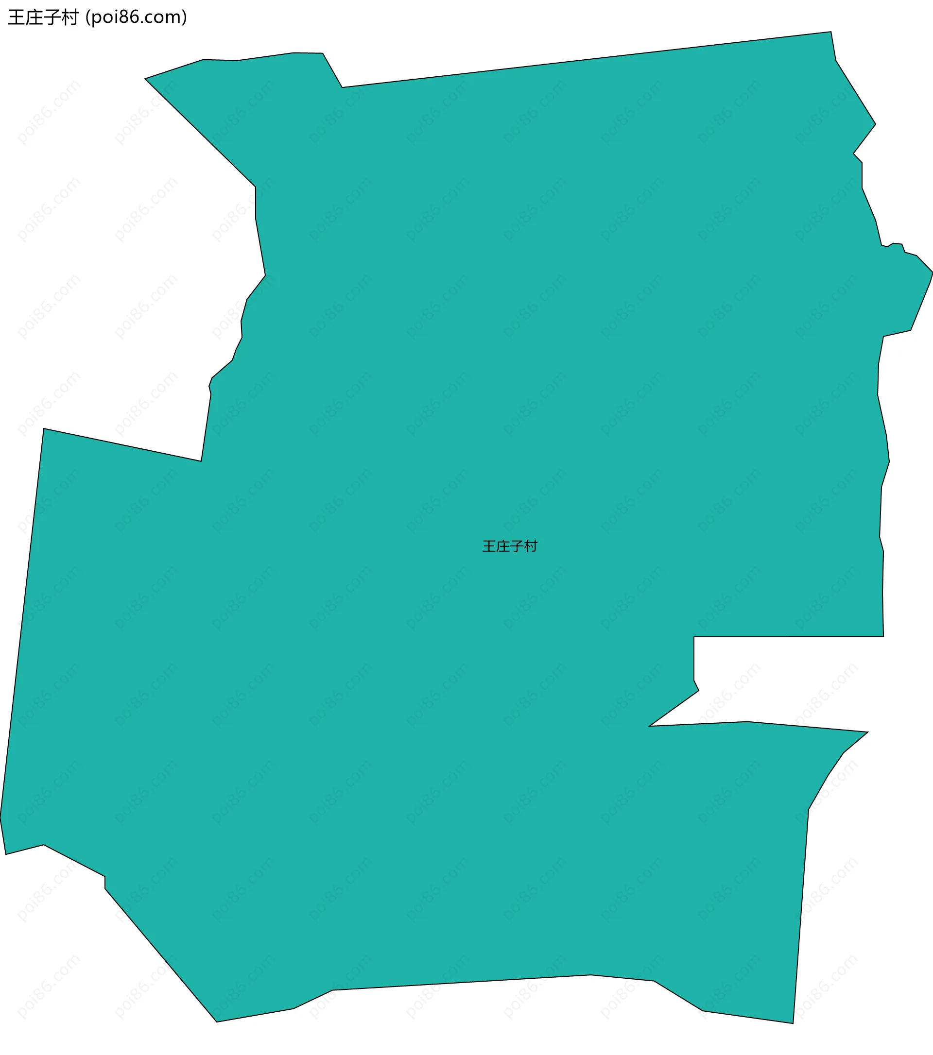 王庄子村边界地图