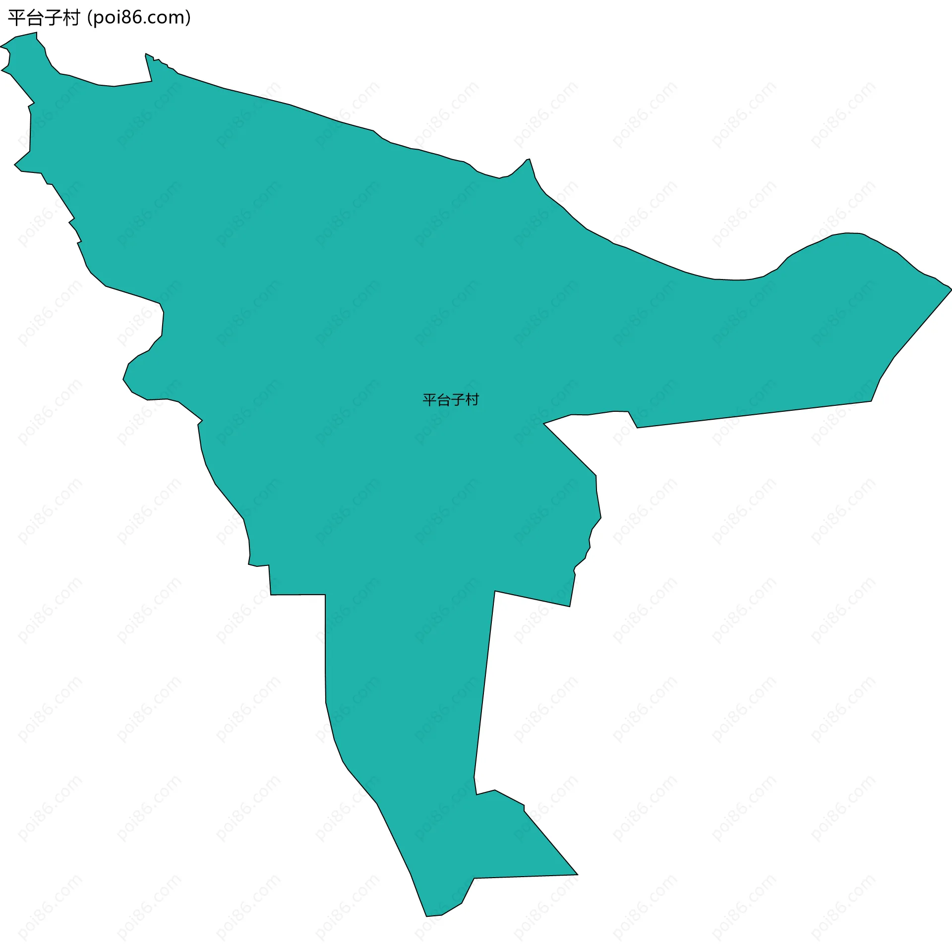 平台子村边界地图