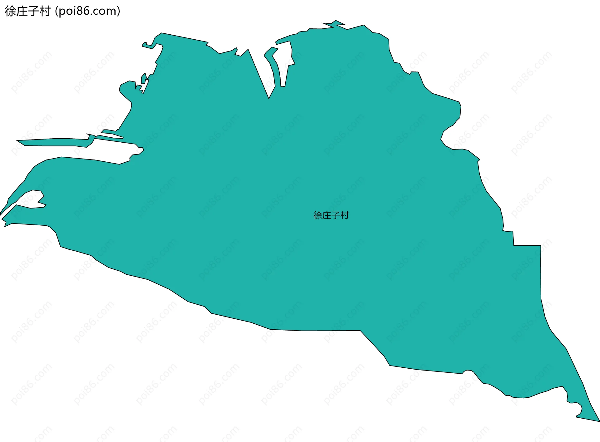 徐庄子村边界地图
