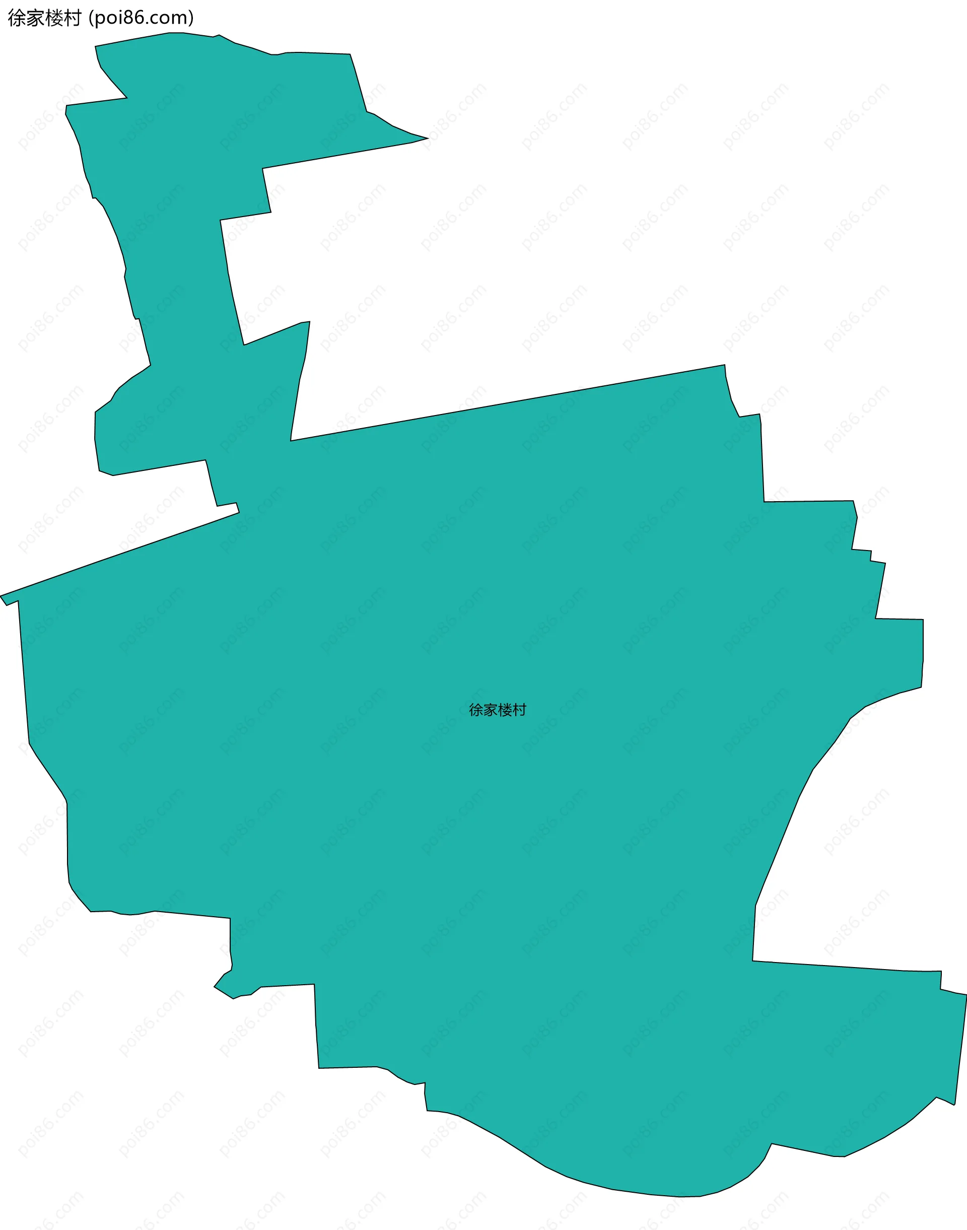 徐家楼村边界地图