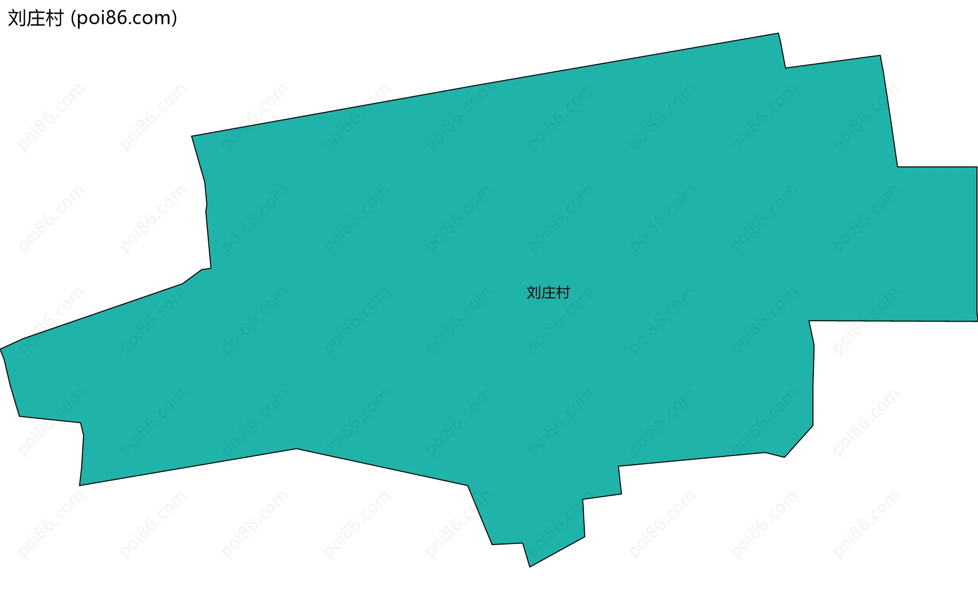 刘庄村边界地图