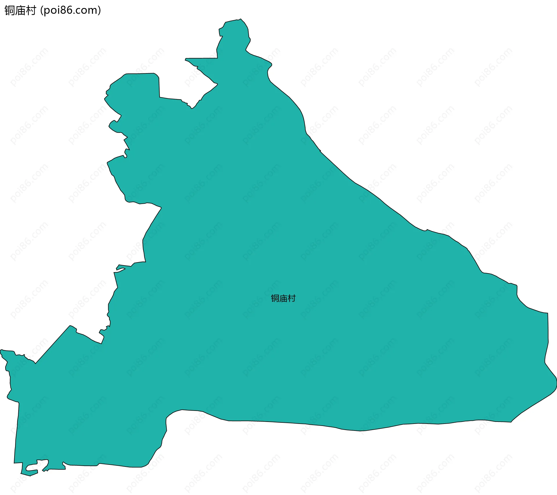 铜庙村边界地图