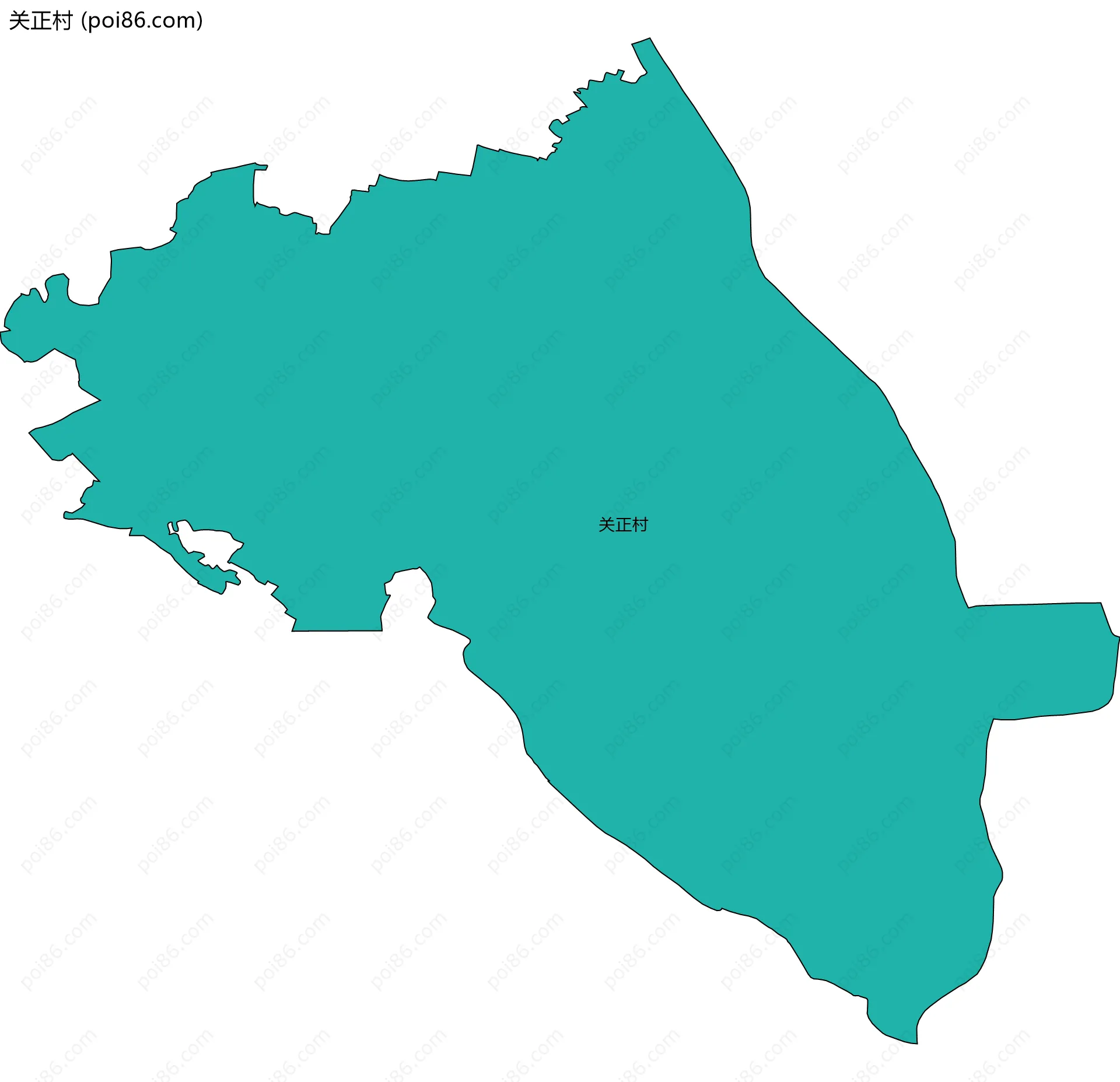 关正村边界地图