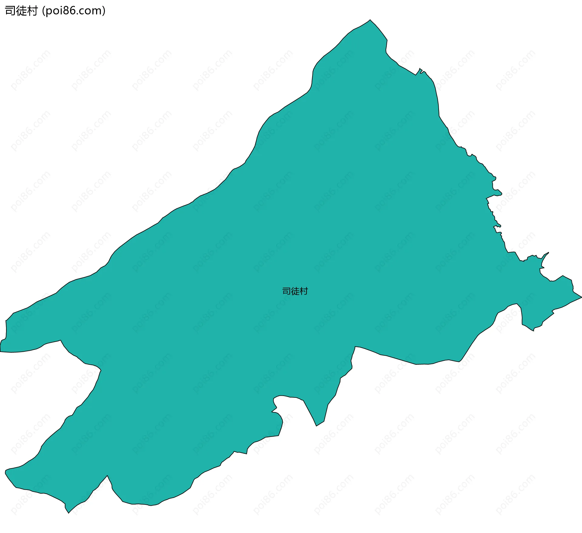 司徒村边界地图