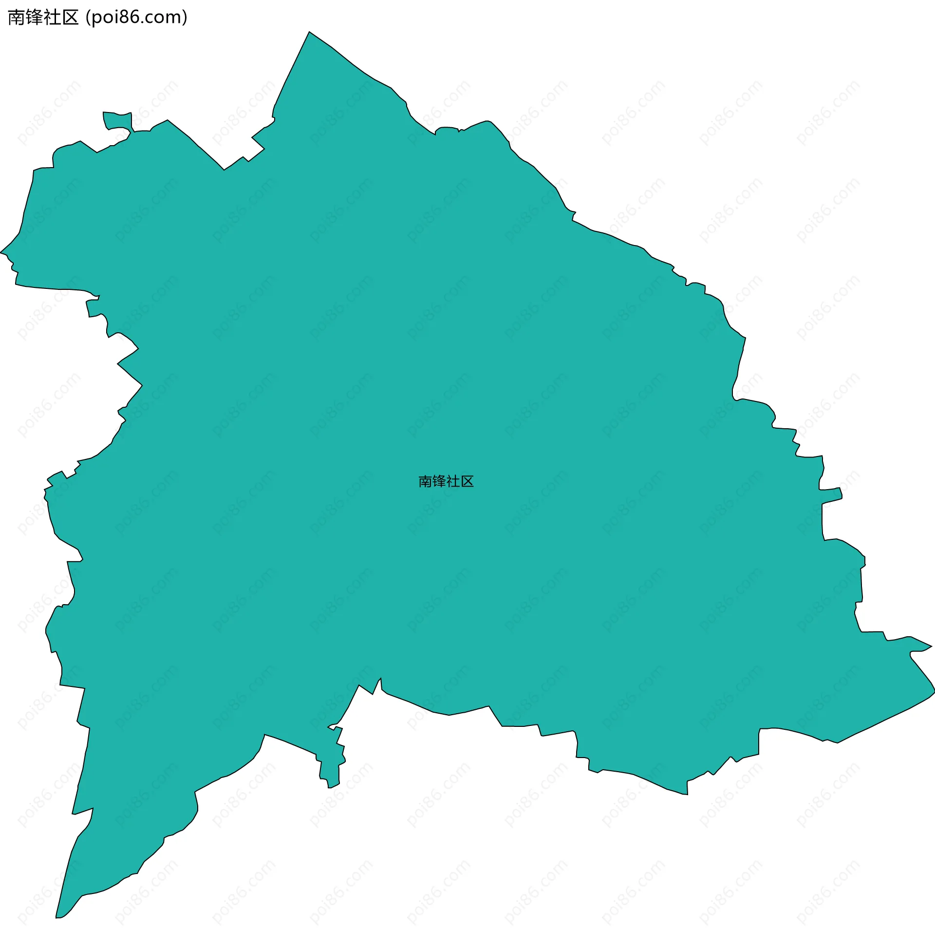 南锋社区边界地图