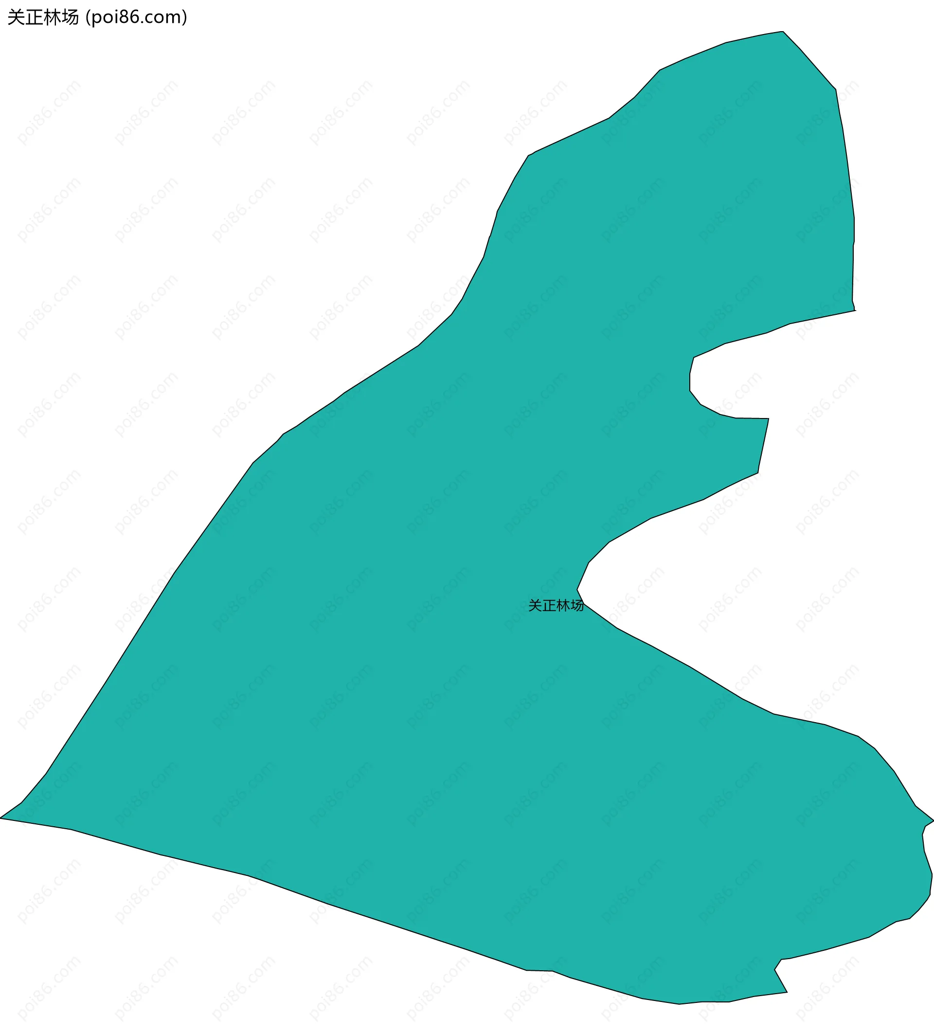 关正林场边界地图