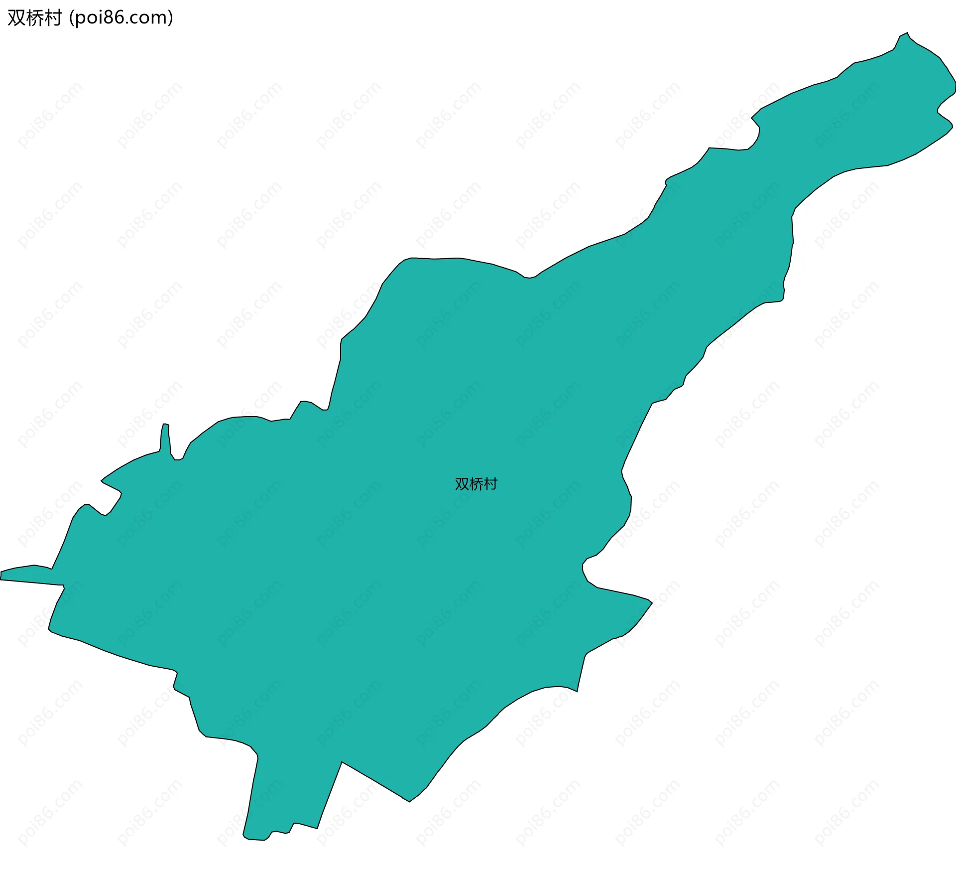 双桥村边界地图