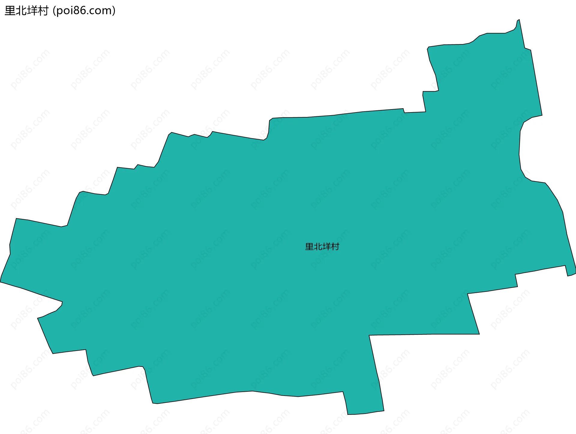 里北垟村边界地图