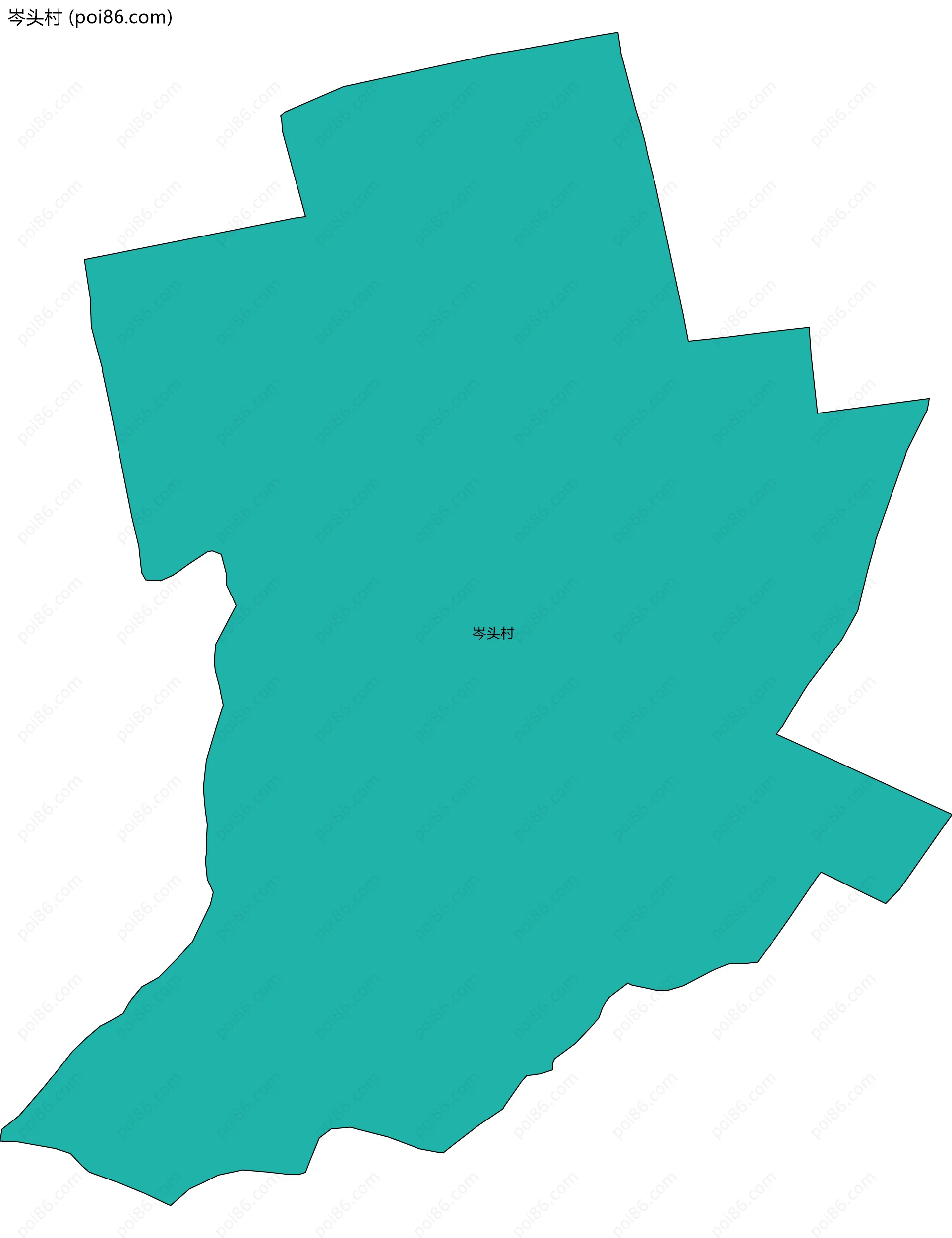 岑头村边界地图