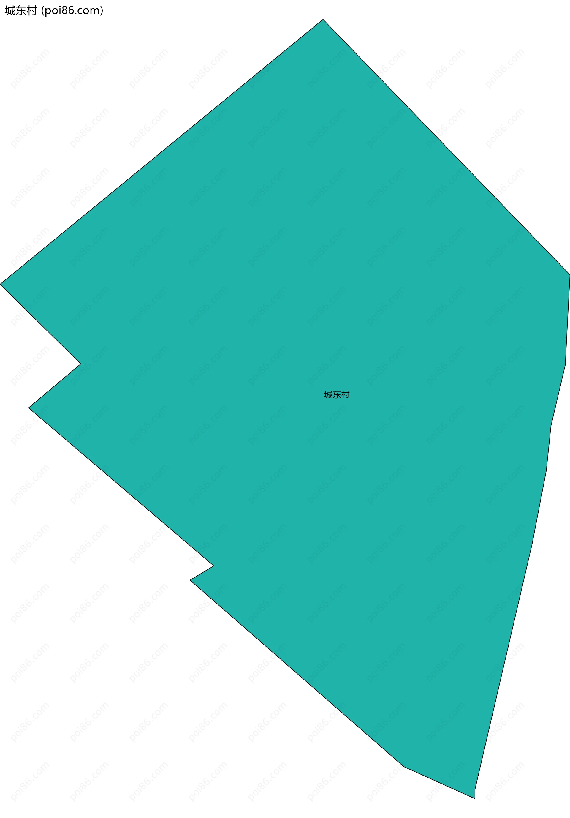 城东村边界地图