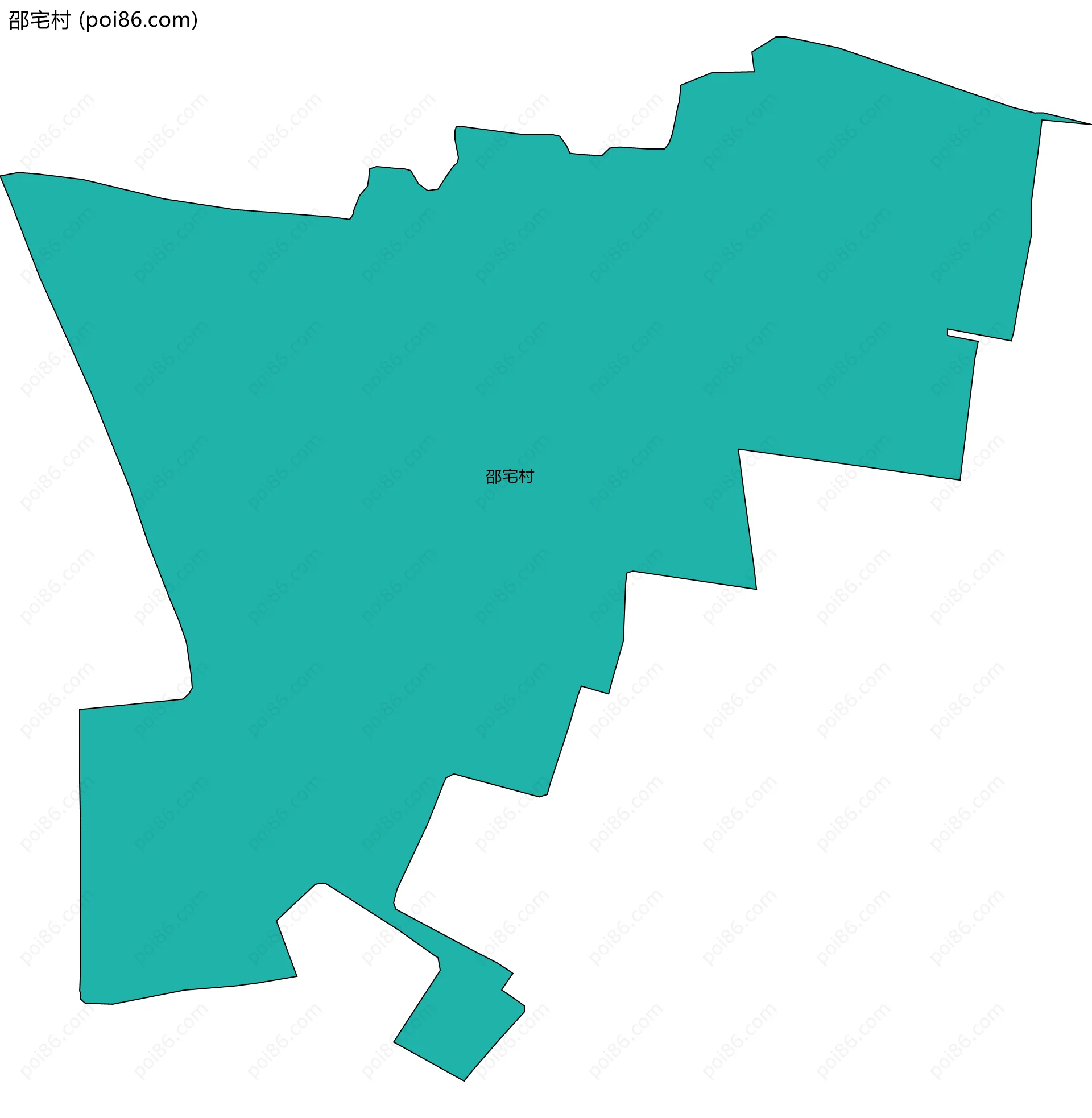 邵宅村边界地图