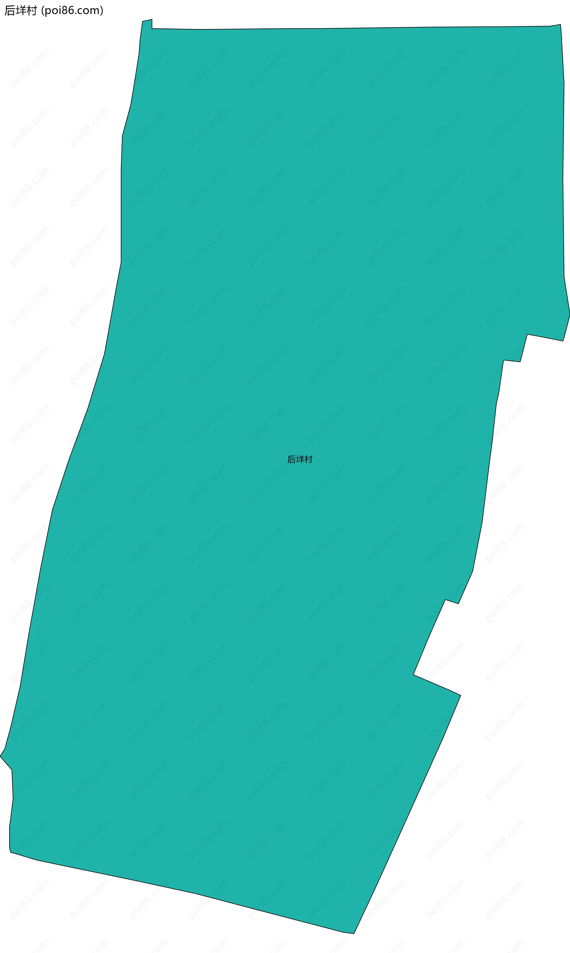 后垟村边界地图