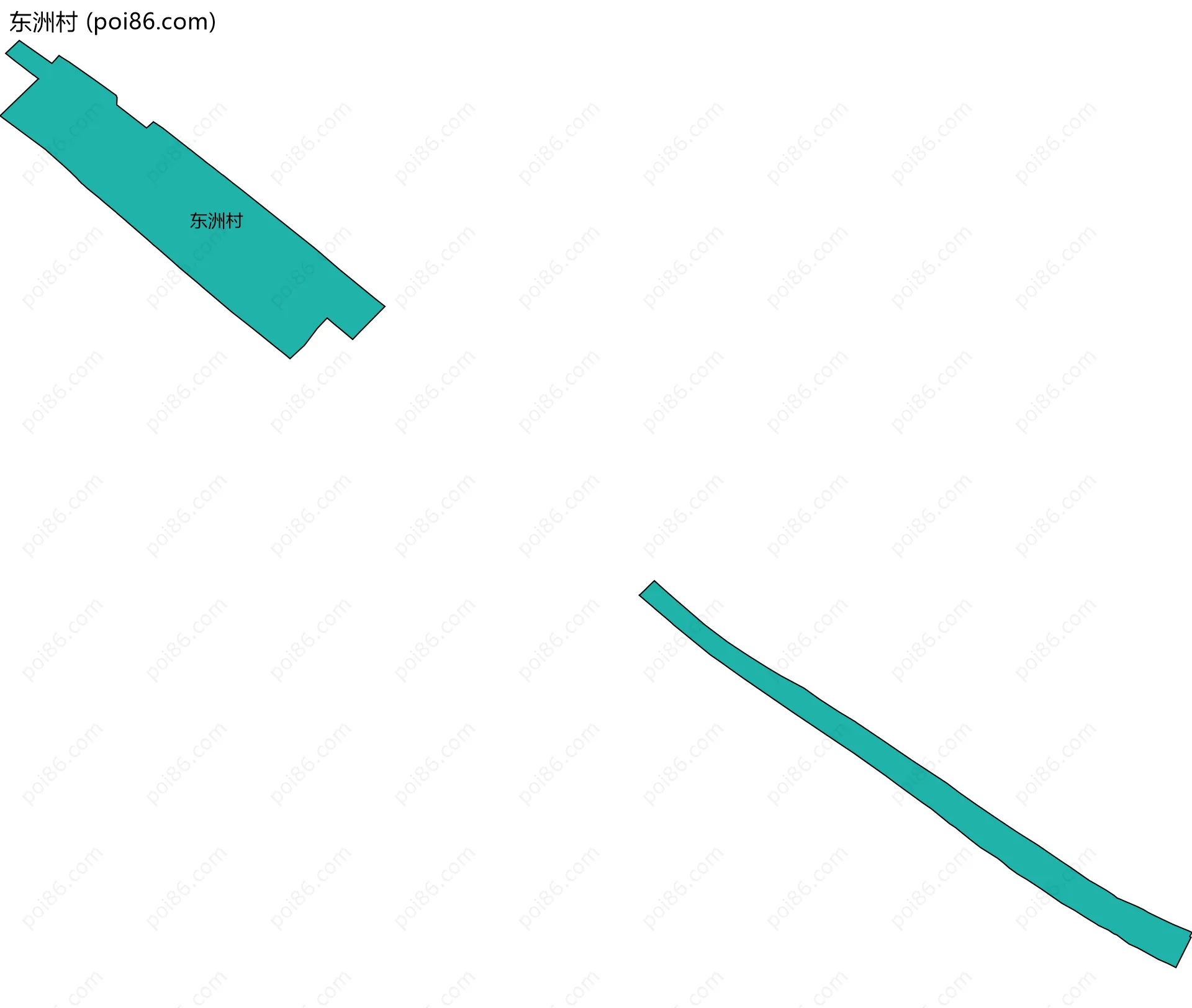 东洲村边界地图