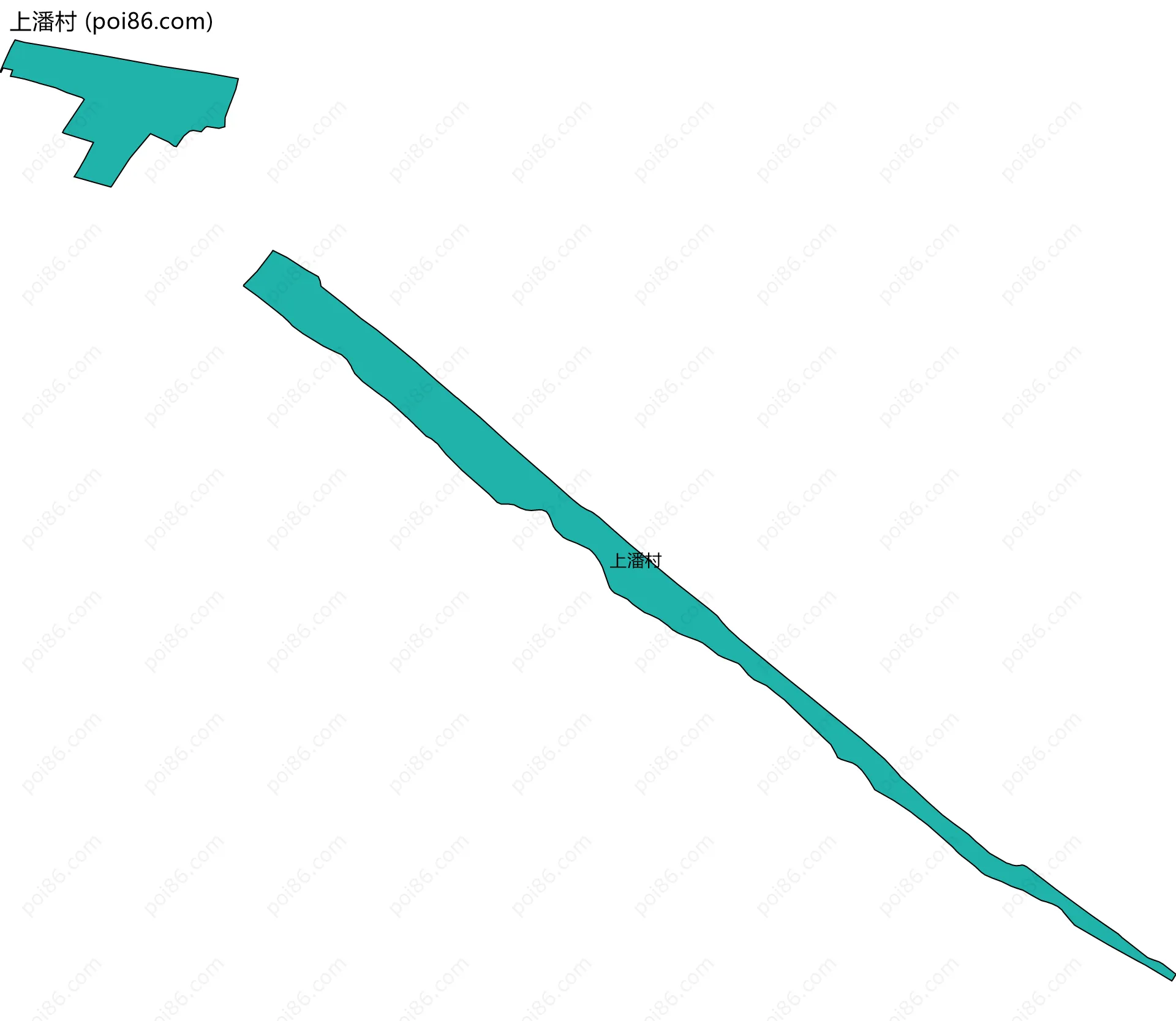 上潘村边界地图
