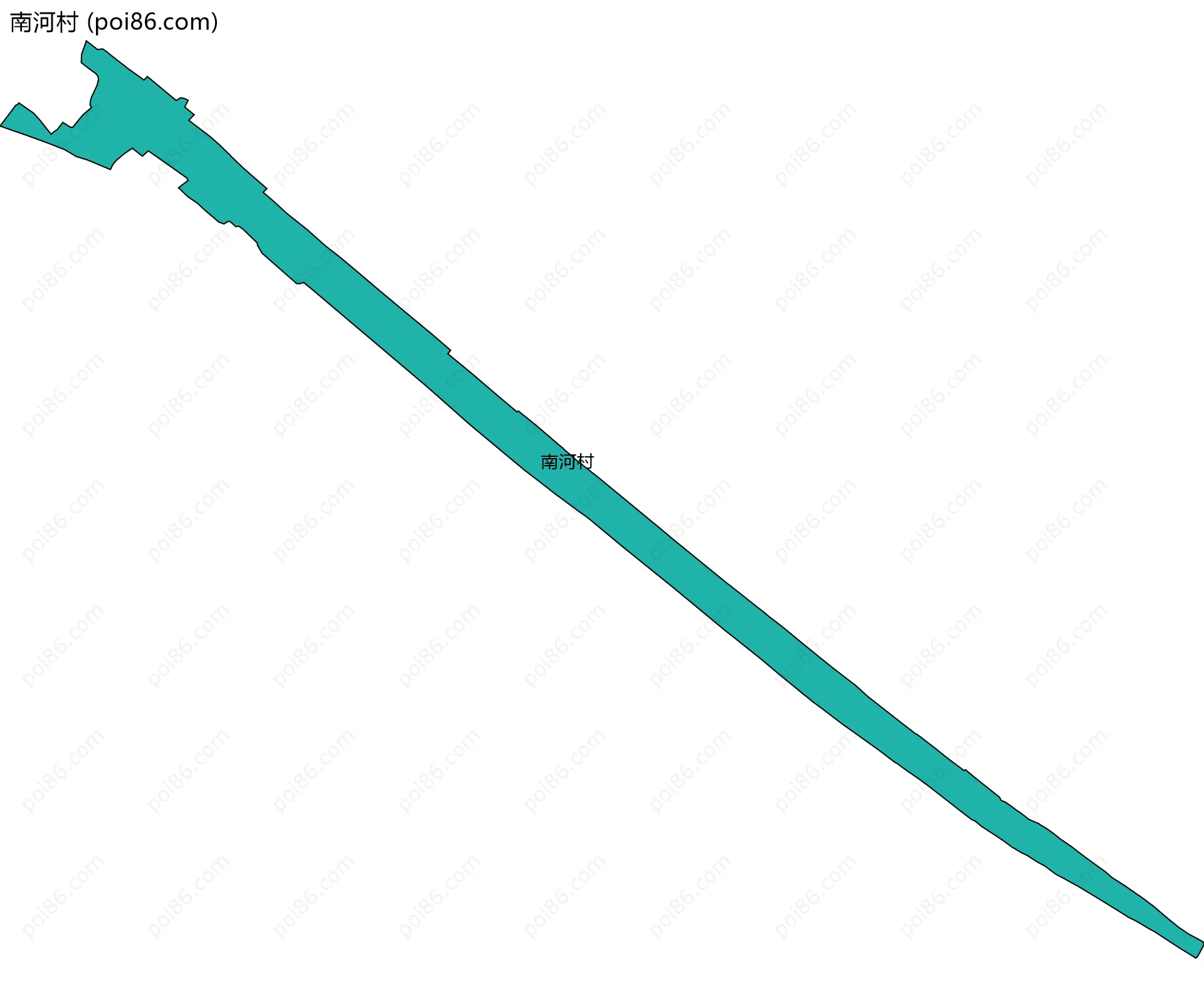 南河村边界地图