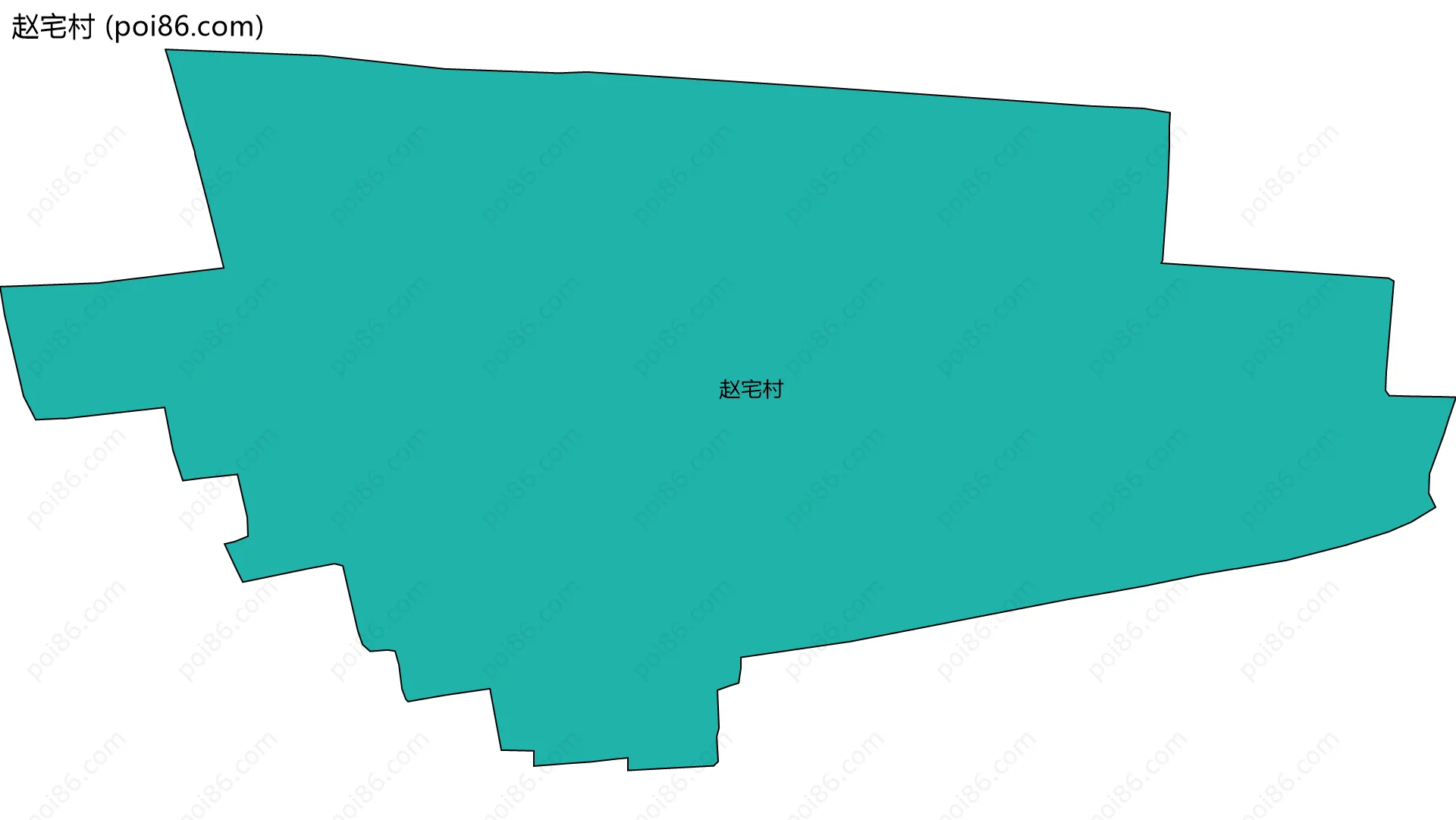 赵宅村边界地图