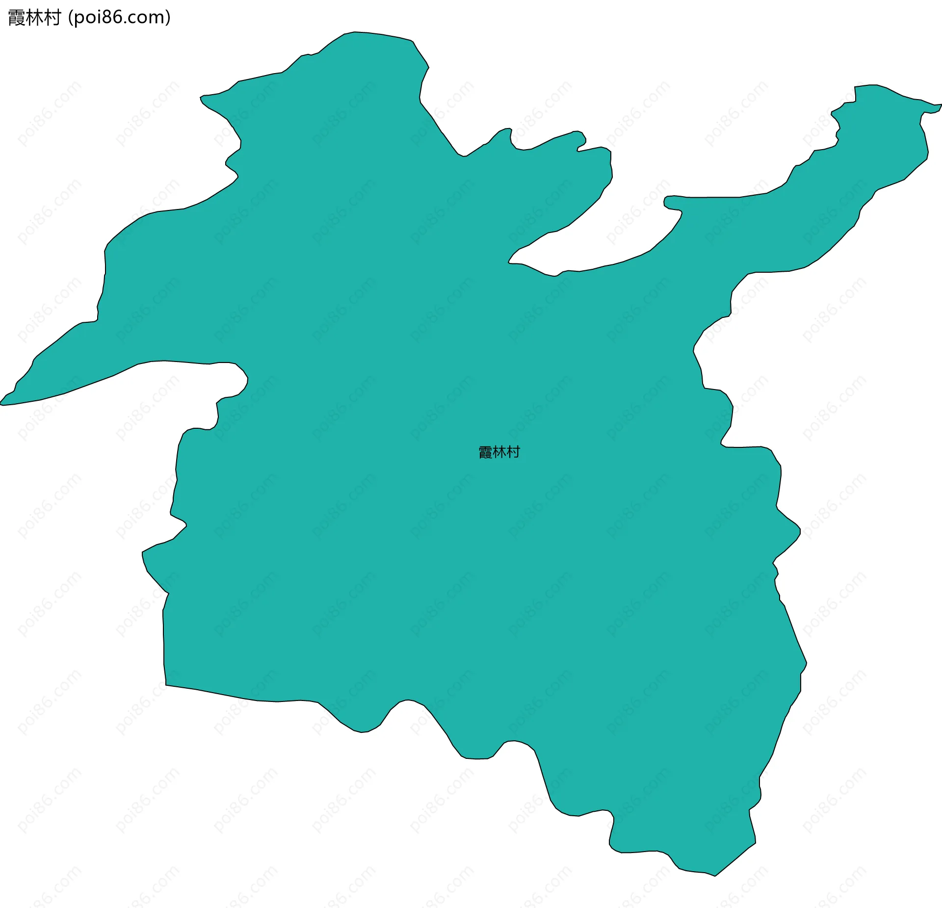 霞林村边界地图