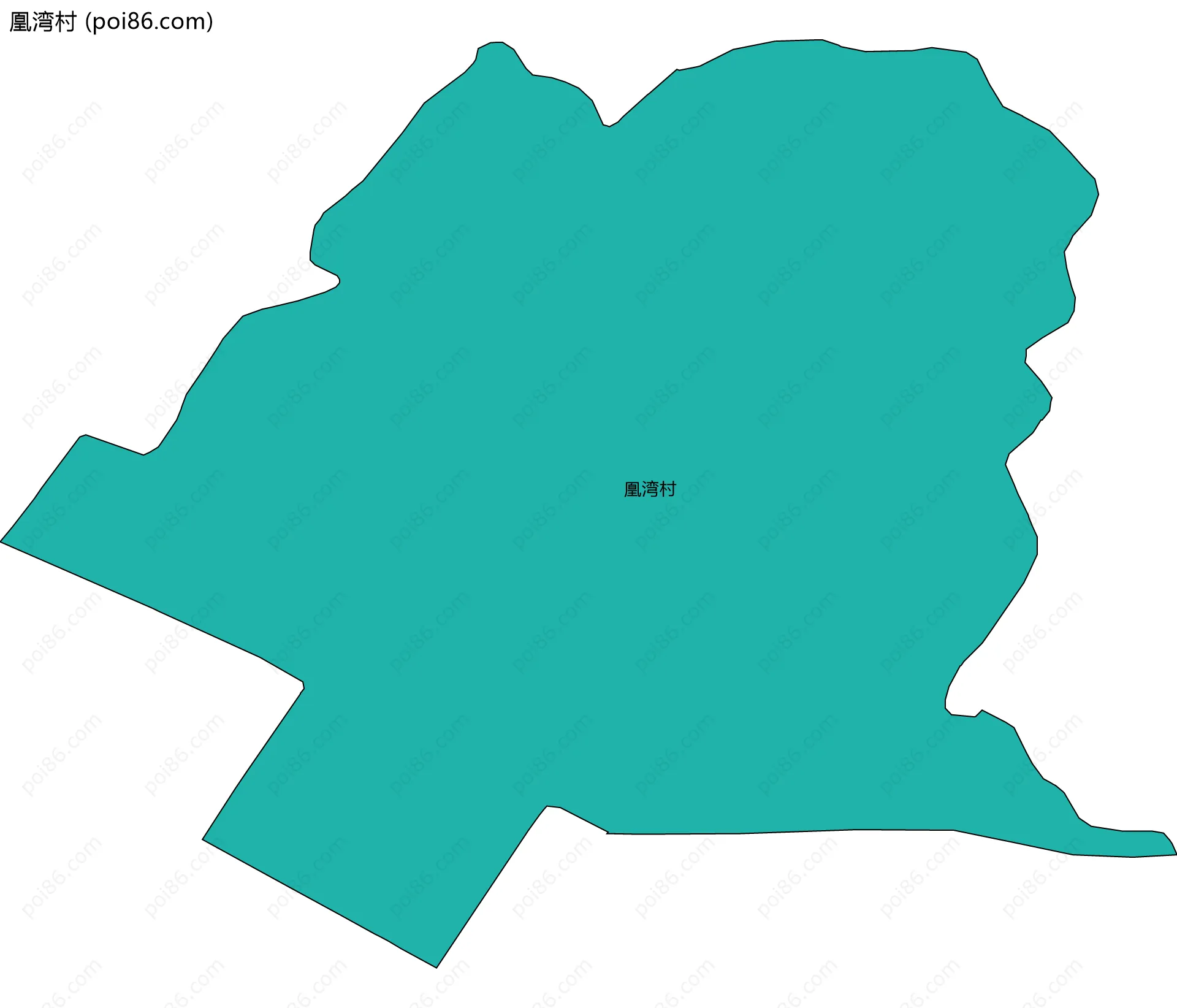 凰湾村边界地图