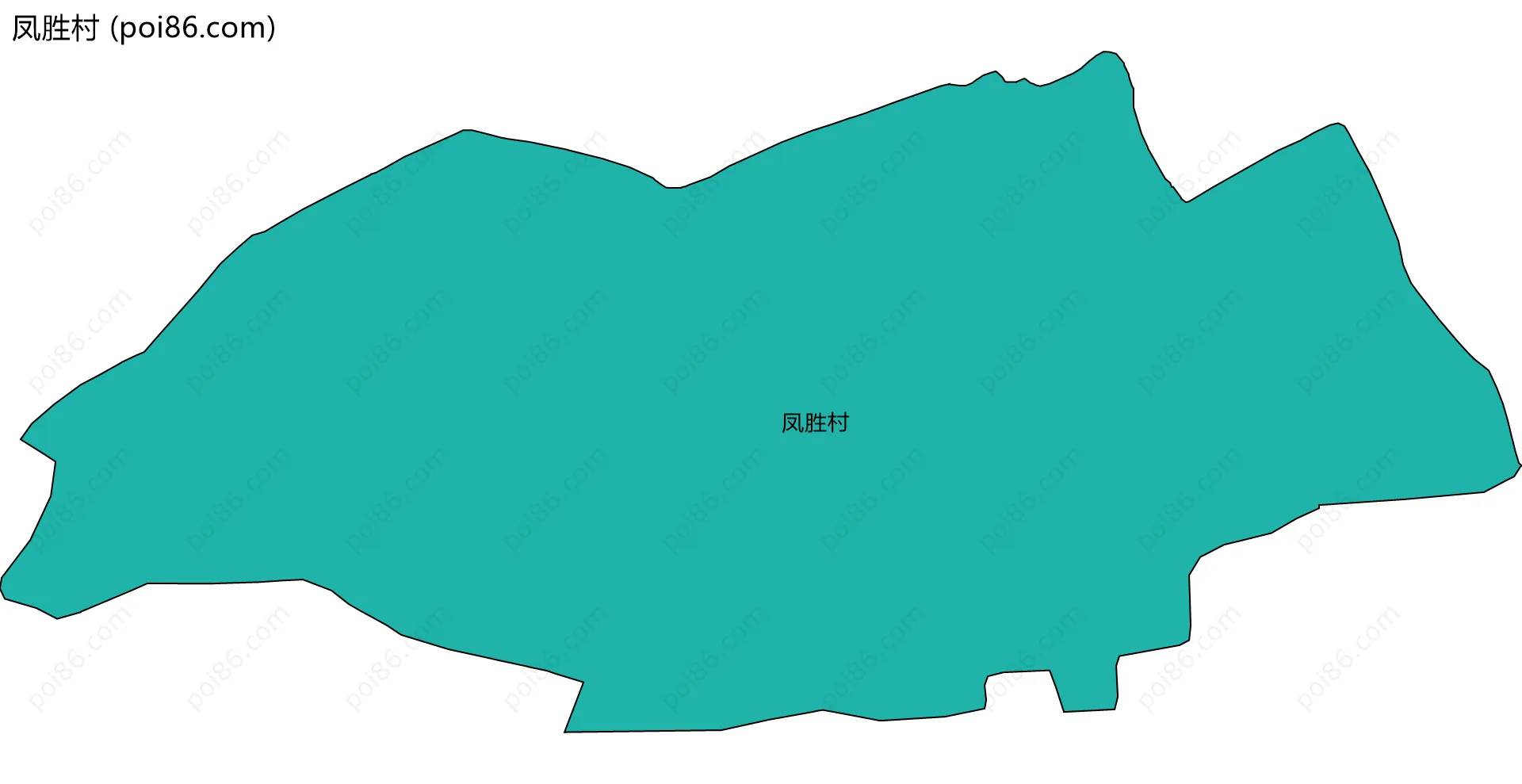 凤胜村边界地图