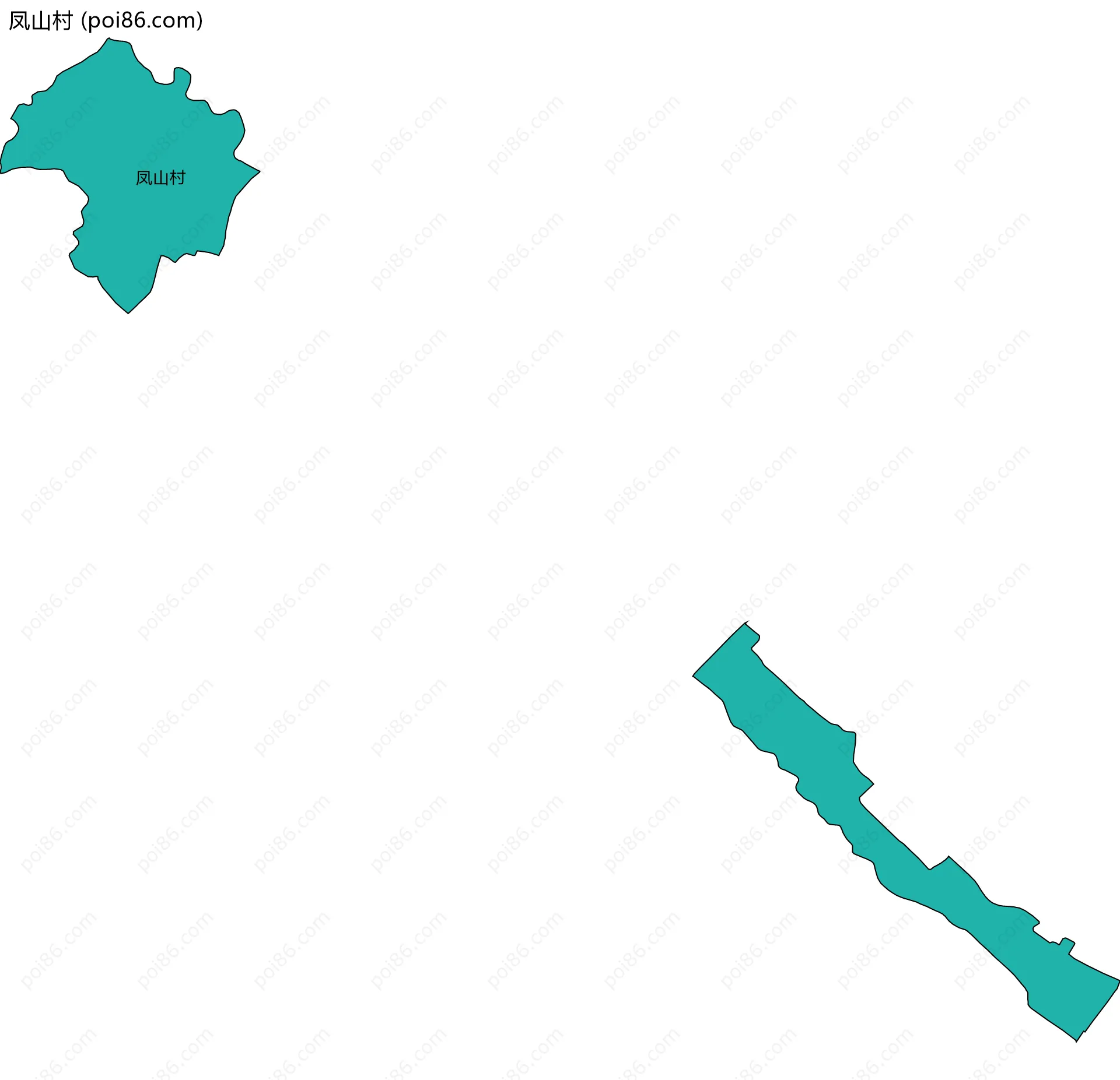 凤山村边界地图