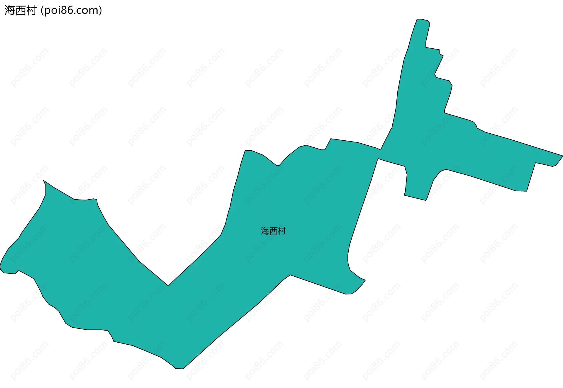 海西村边界地图