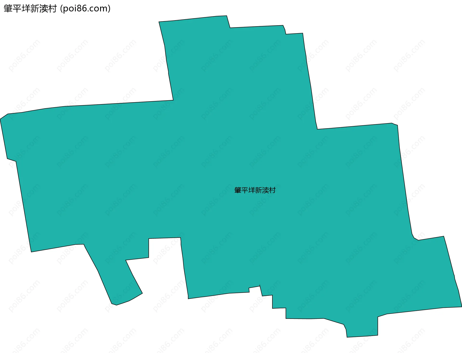 肇平垟新渎村边界地图