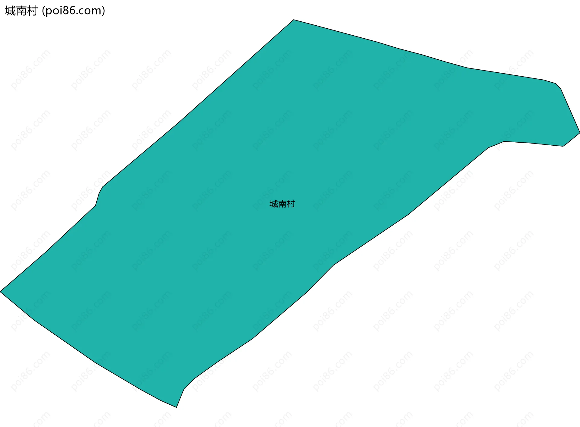 城南村边界地图
