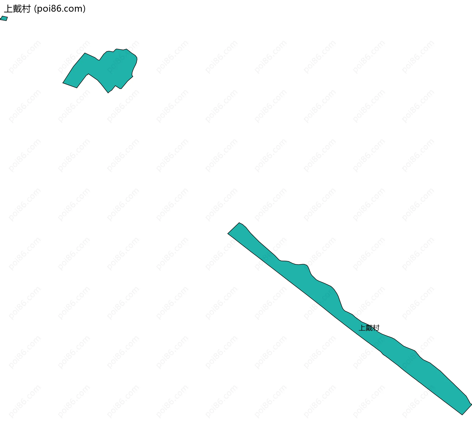 上戴村边界地图